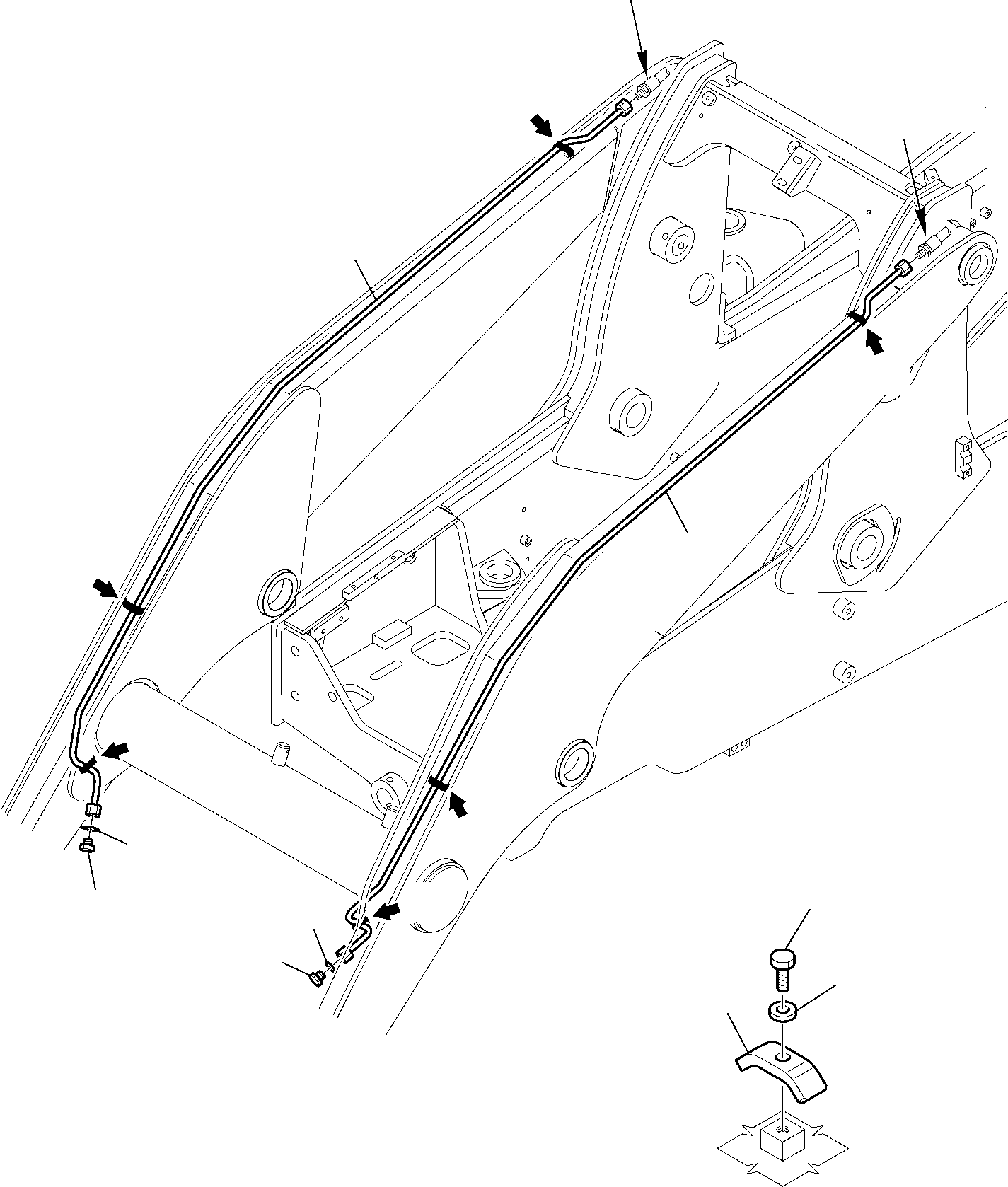 Part 6635. HYDRAULIC PIPING (BUCKET 4 IN 1 LINE) (2/3) [6635]