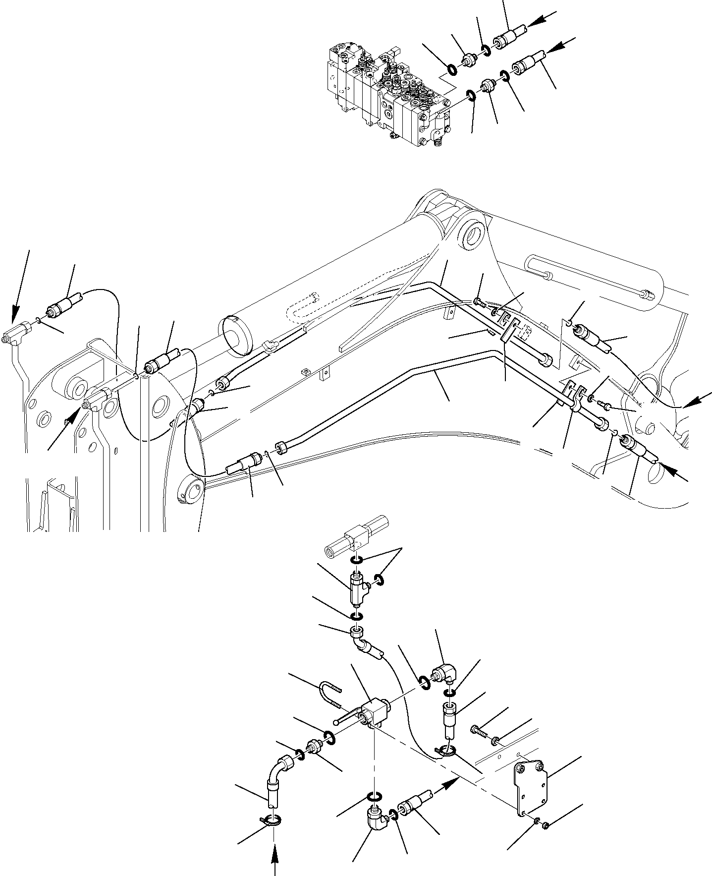 Part 6782. HYDRAULIC PIPING (HAMMER LINE)(WITH TELESCOPIC ARM AND CUTTING AND ROTATING BUCKET) (1/3) [6782]