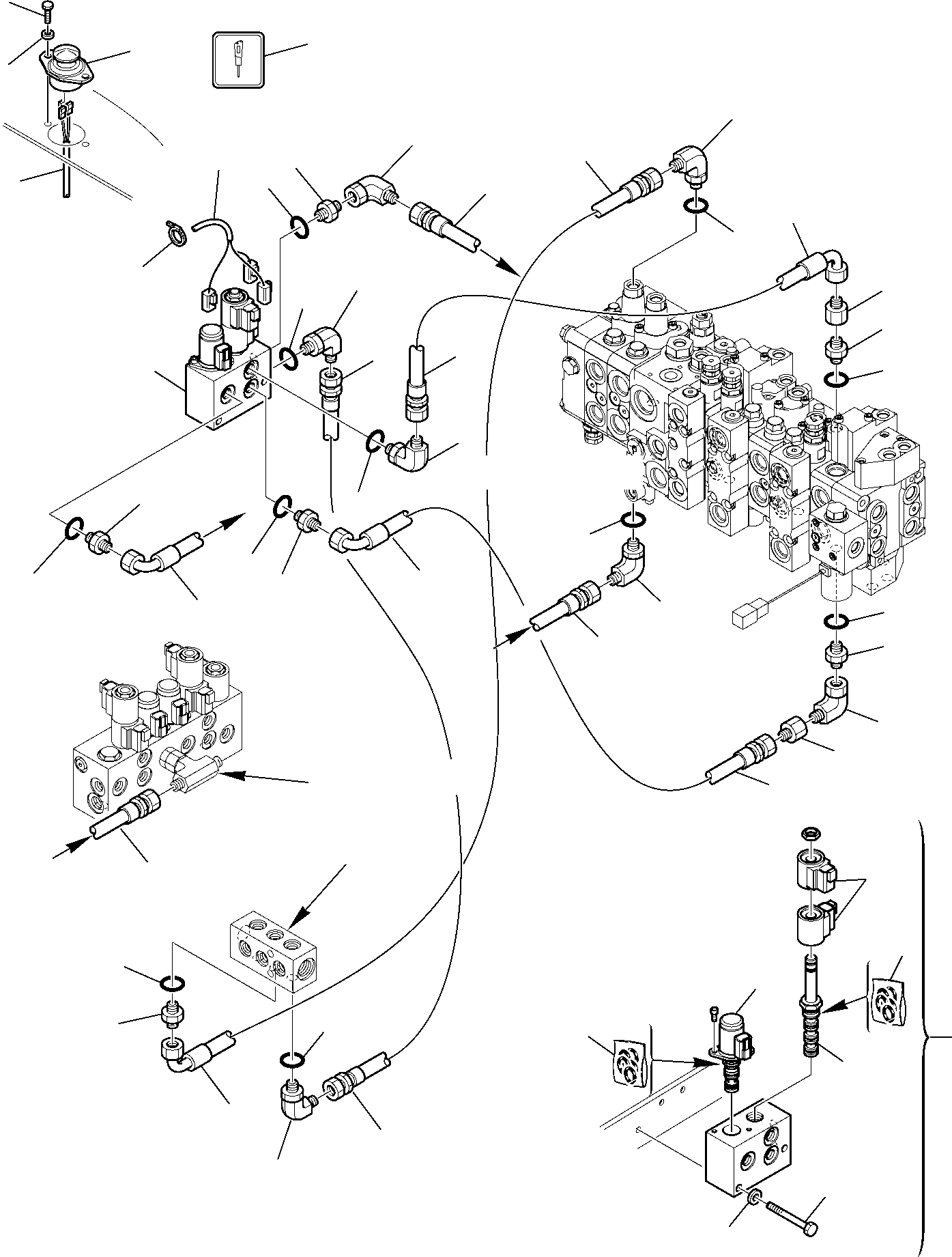 Part 6785. HYDRAULIC PIPING (SERVOCONTROL LINE) (HAMMER LINE) (WITH TELESCOPIC ARM) [6785]