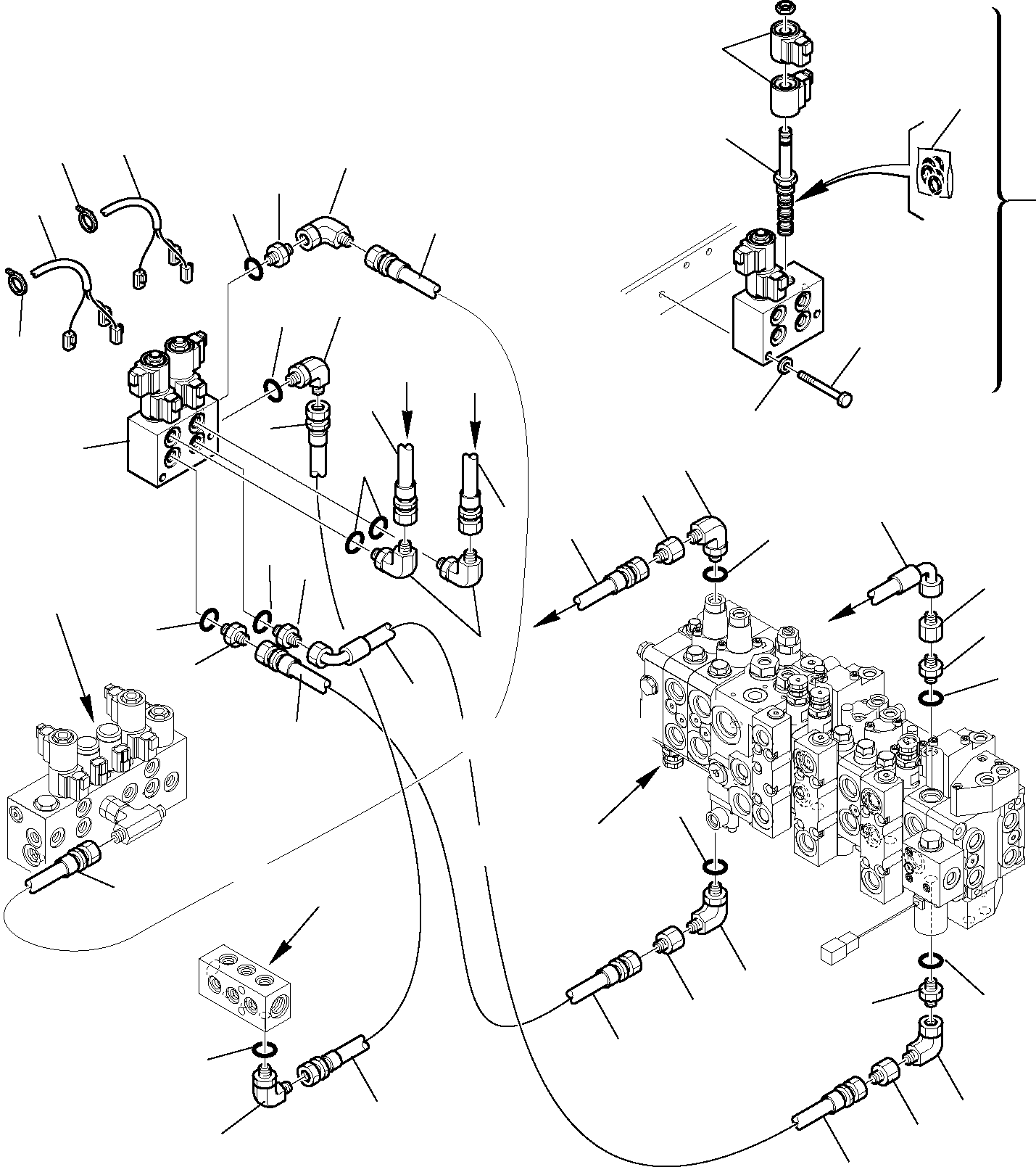 Part 6786. HYDRAULIC PIPING (SERVOCONTROL LINE) (HAMMER LINE) (WITH TELESCOPIC ARM AND CUTTING AND ROTATING BUCKET) [6786]