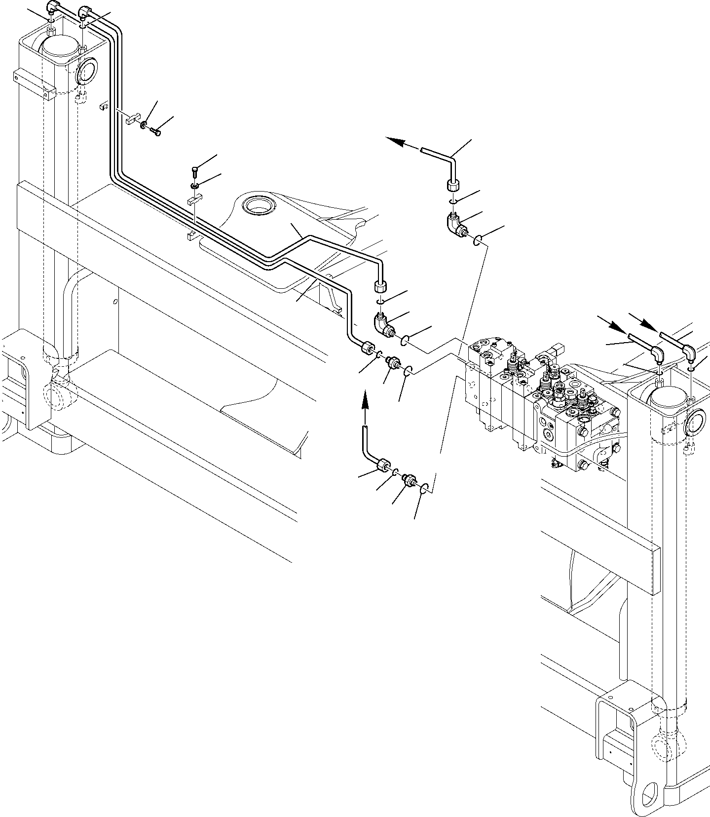 Part 6800. HYDRAULIC PIPING (OUTRIGGER LINE) (WITH 8-SPOOL CONTROL VALVE) [6800]