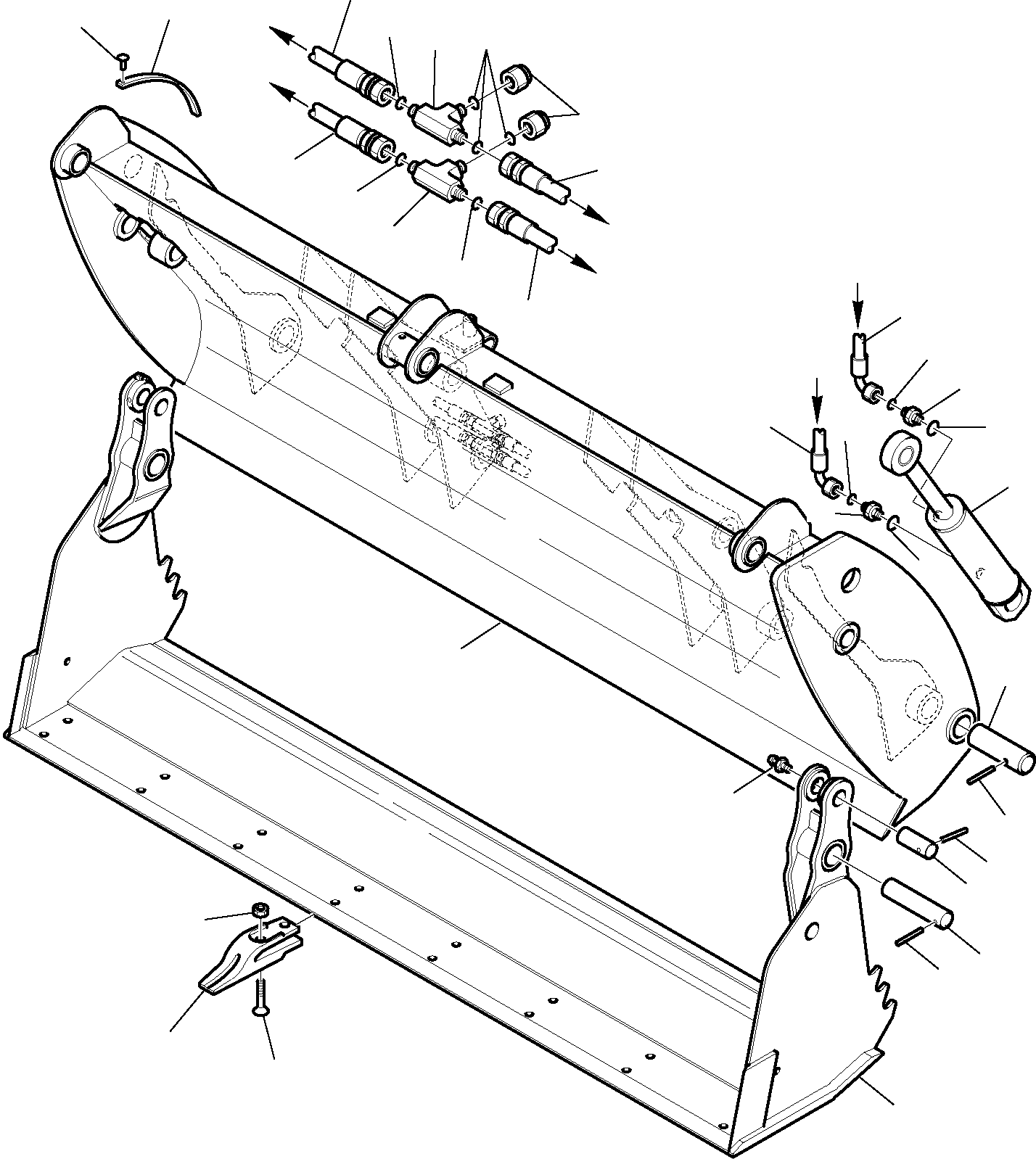 Part 7074. BUCKET - 4 IN 1 (WITH FORKS) (TUV) [7074]