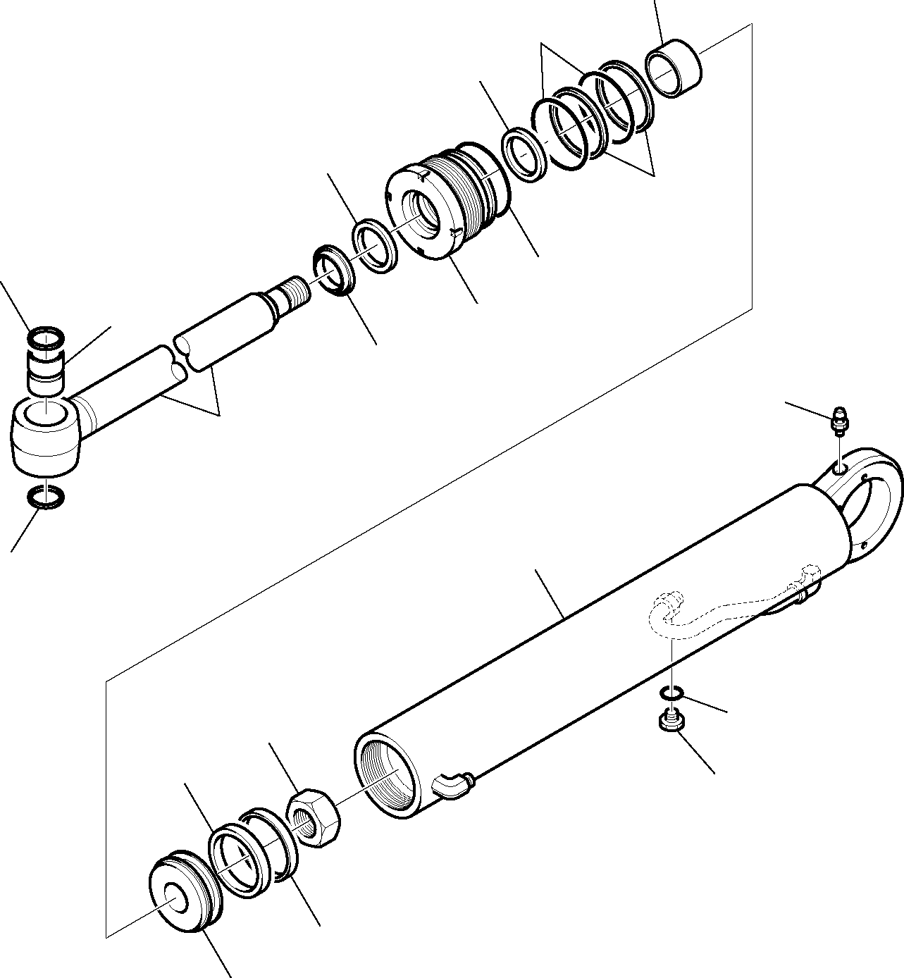 Part 7417. ARM CYLINDER (WITH SIDE DIGGING BOOM) (2/2) [7417]