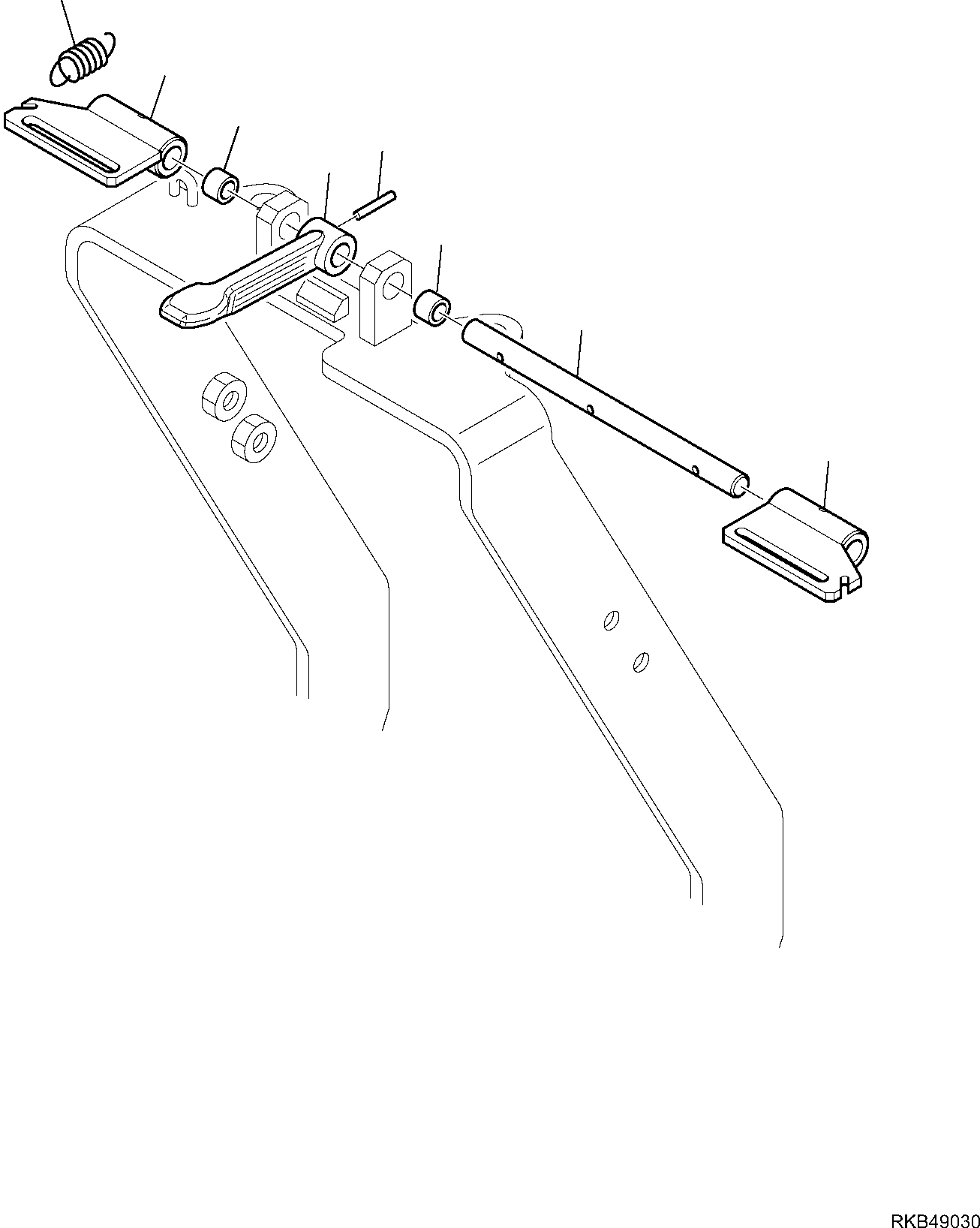 Part 13. LOCK LEVER BACKHOE CONTROL (WITH MECHANICAL CONTROL) [4420]