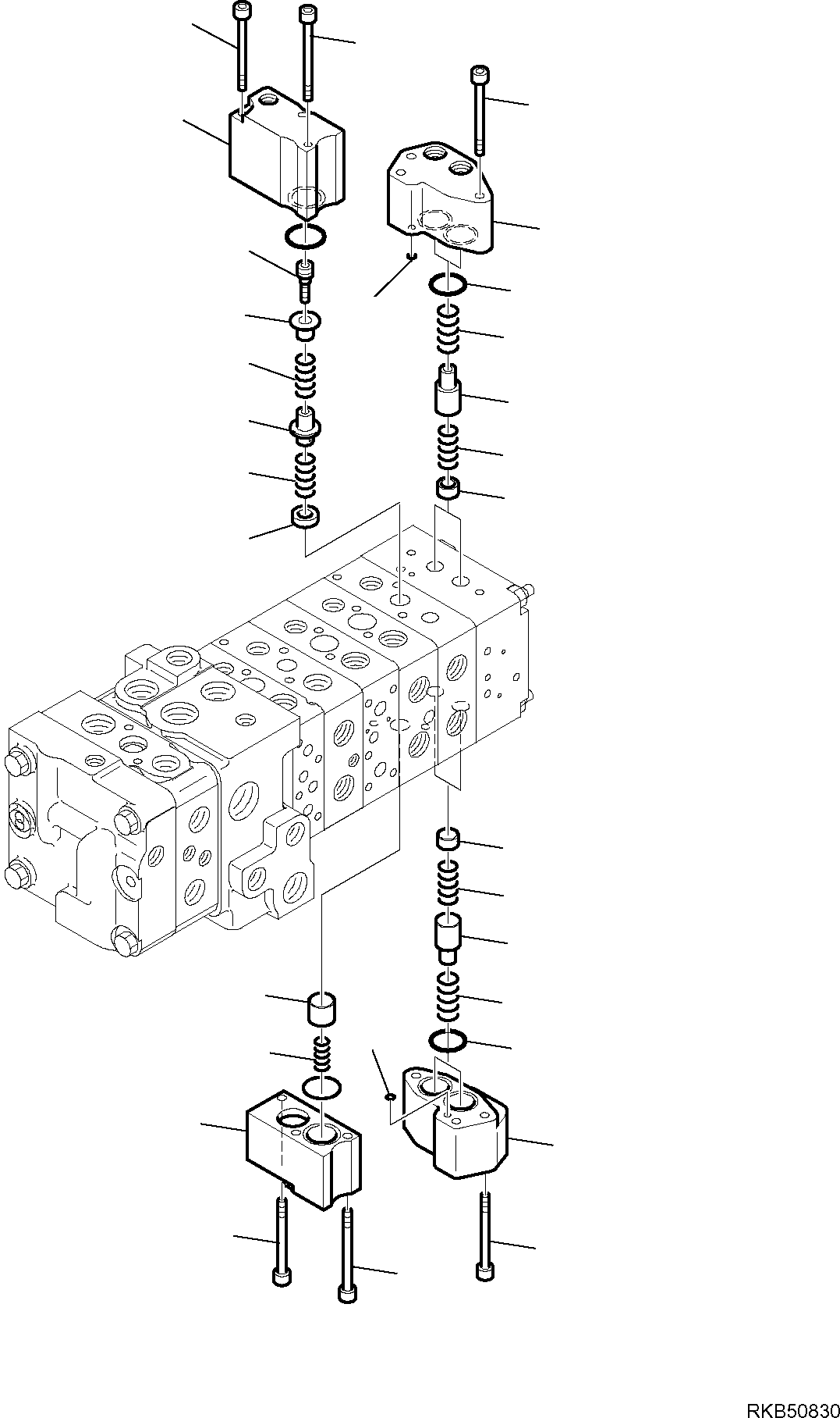 Part 30. 8-SPOOL CONTROL VALVE MECHANICAL CONTROLS (9/16) [6156]