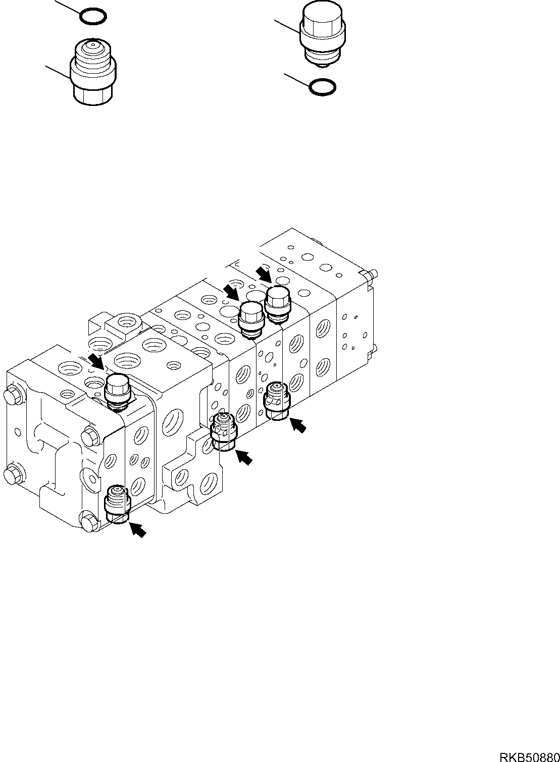 Part 35. 8-SPOOL CONTROL VALVE MECHANICAL CONTROLS (14/16) [6166]