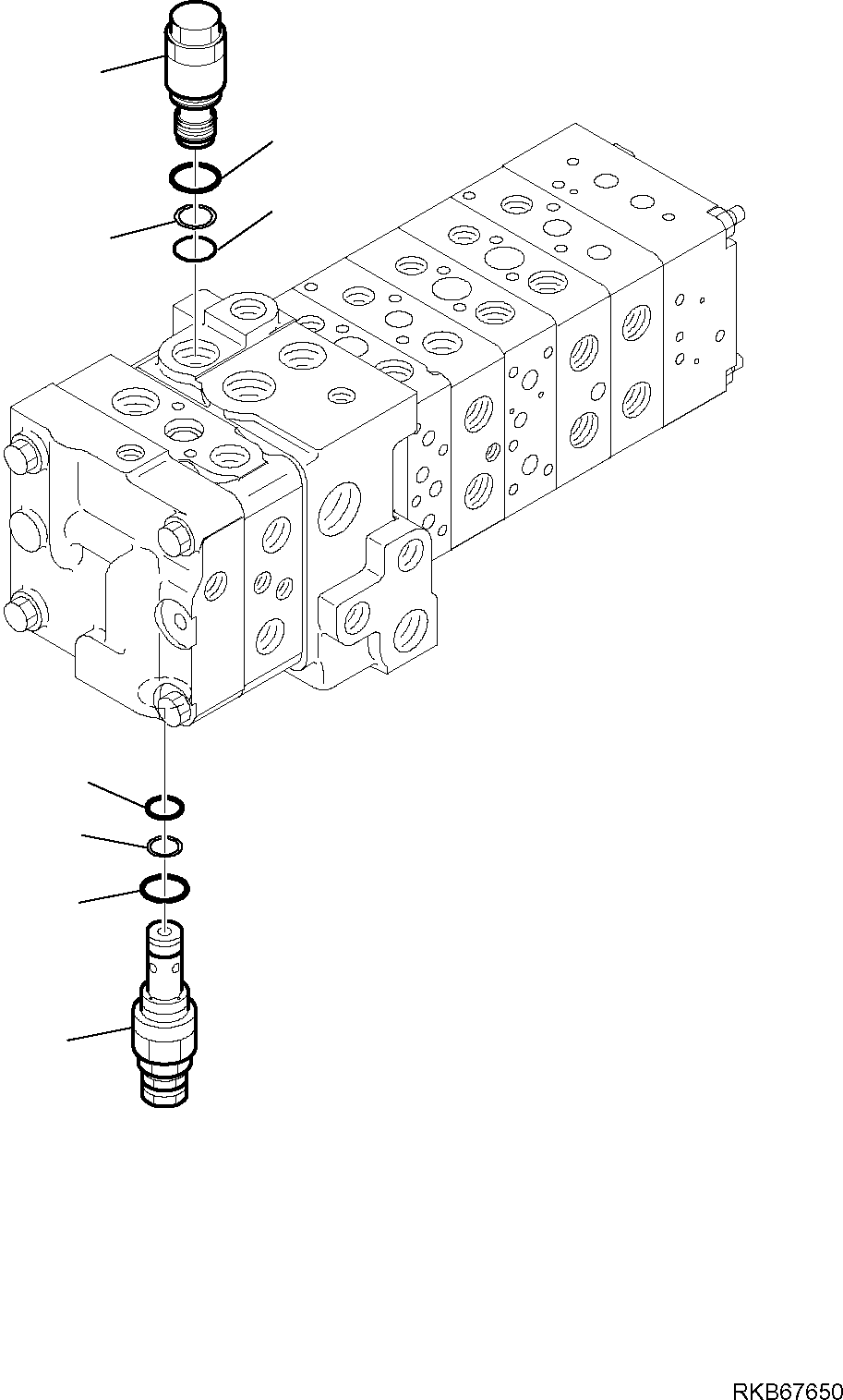 Part 37. 8-SPOOL CONTROL VALVE MECHANICAL CONTROLS (16/16) [6170]