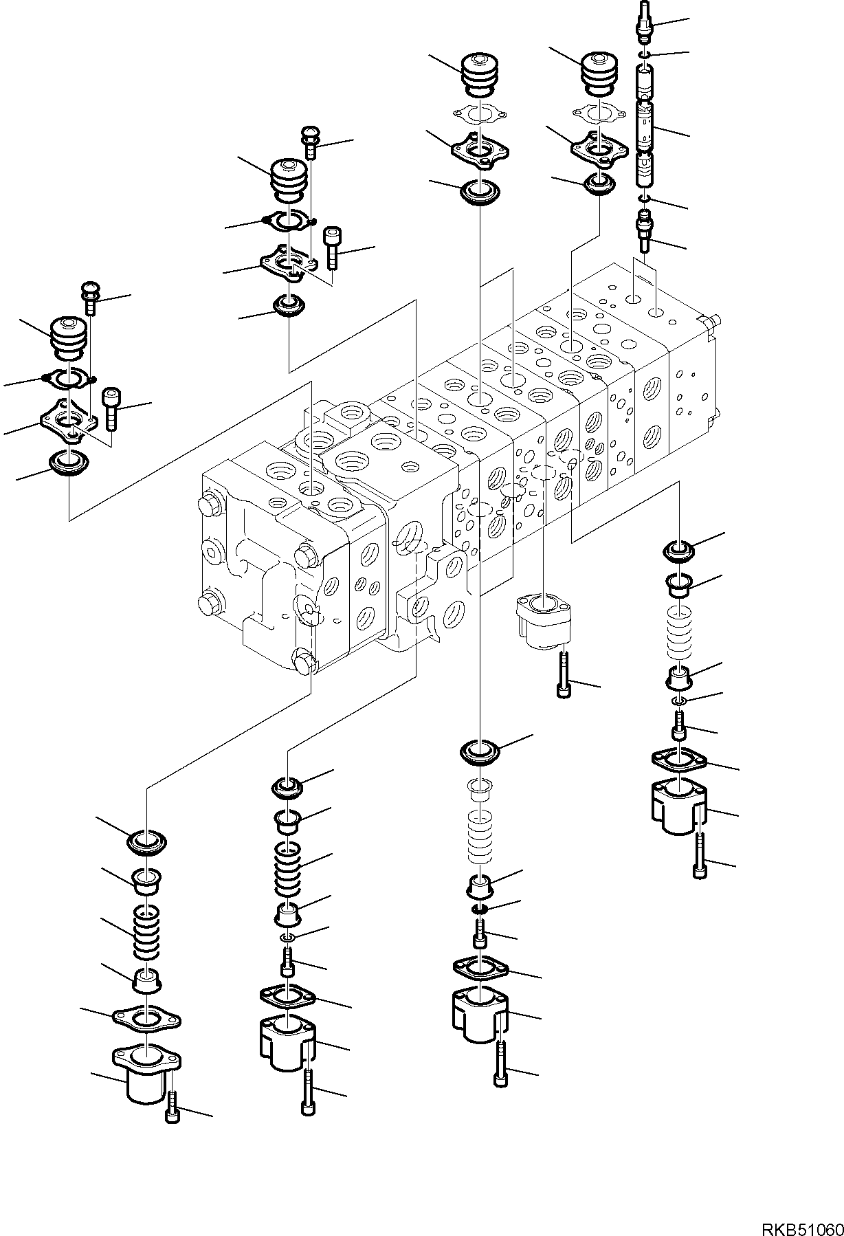 Part 44. 10-SPOOL CONTROL VALVE MECHANICAL CONTROLS (7/16) [6232]