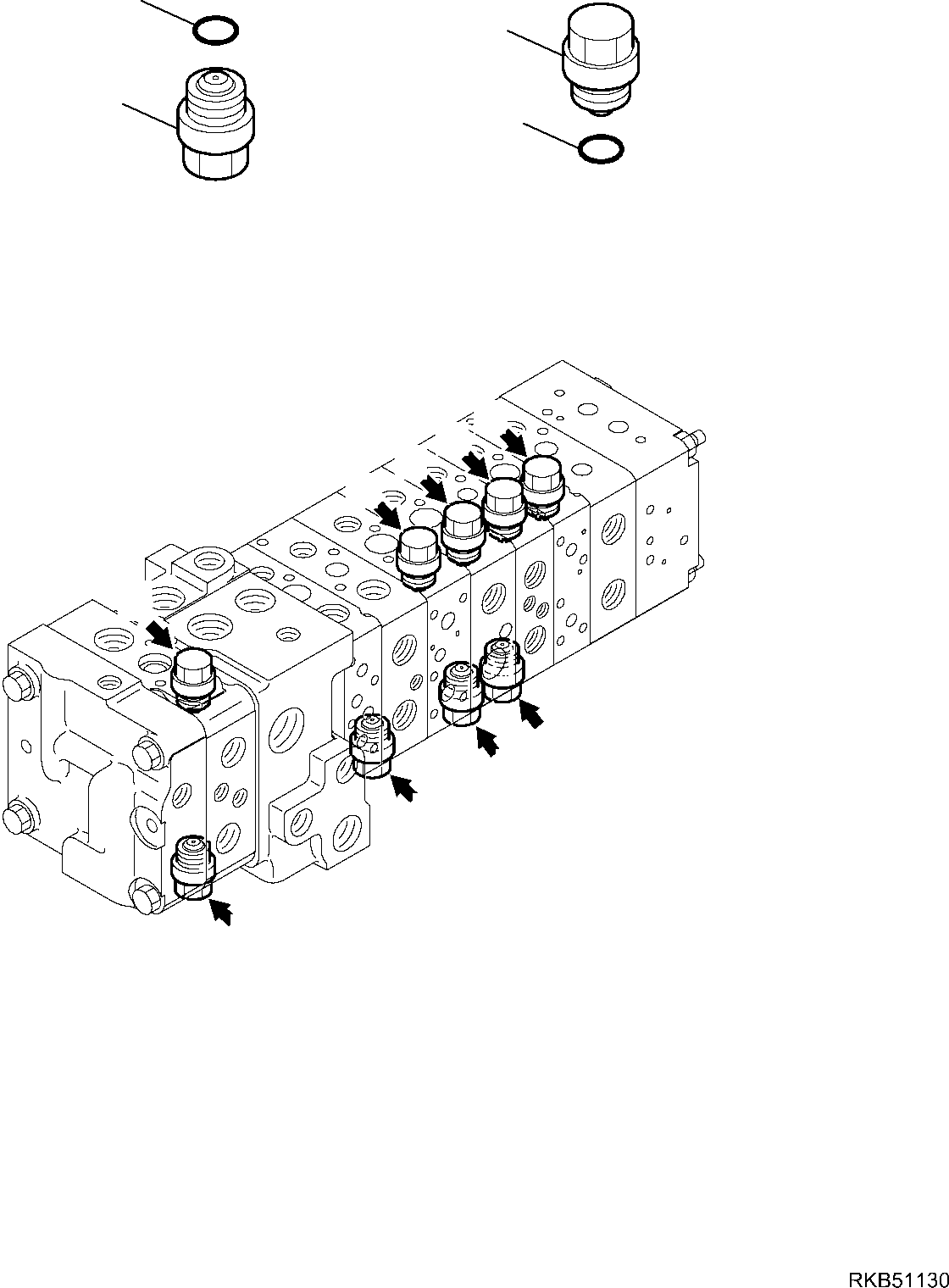 Part 51. 10-SPOOL CONTROL VALVE MECHANICAL CONTROLS (14/16) [6246]