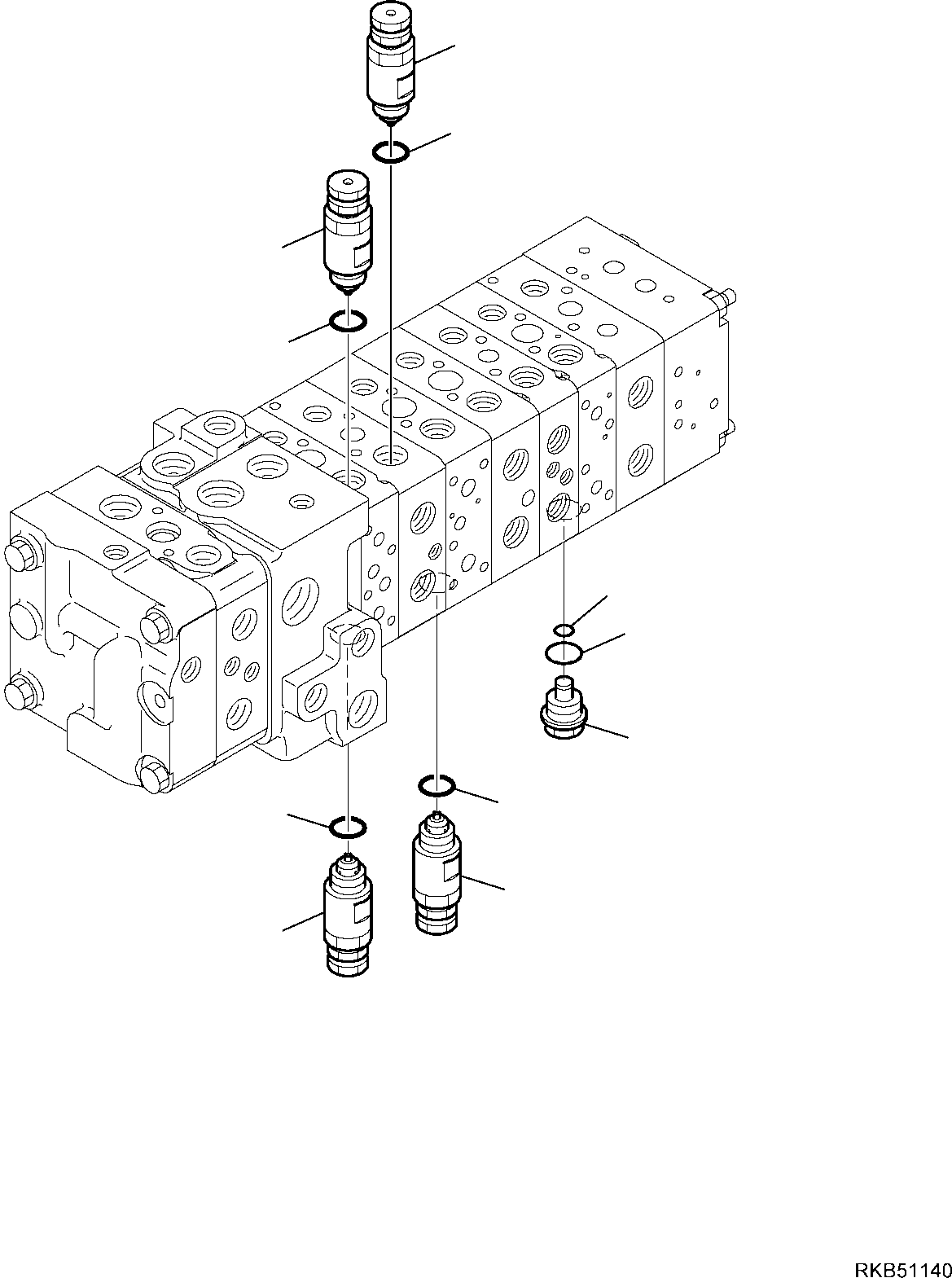 Part 52. 10-SPOOL CONTROL VALVE MECHANICAL CONTROLS (15/16) [6248]