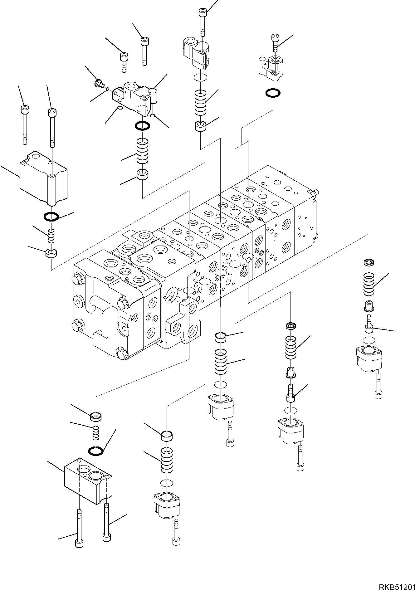 Part 61. 10-SPOOL CONTROL VALVE SERVOCONTROL (8/16) [6274]