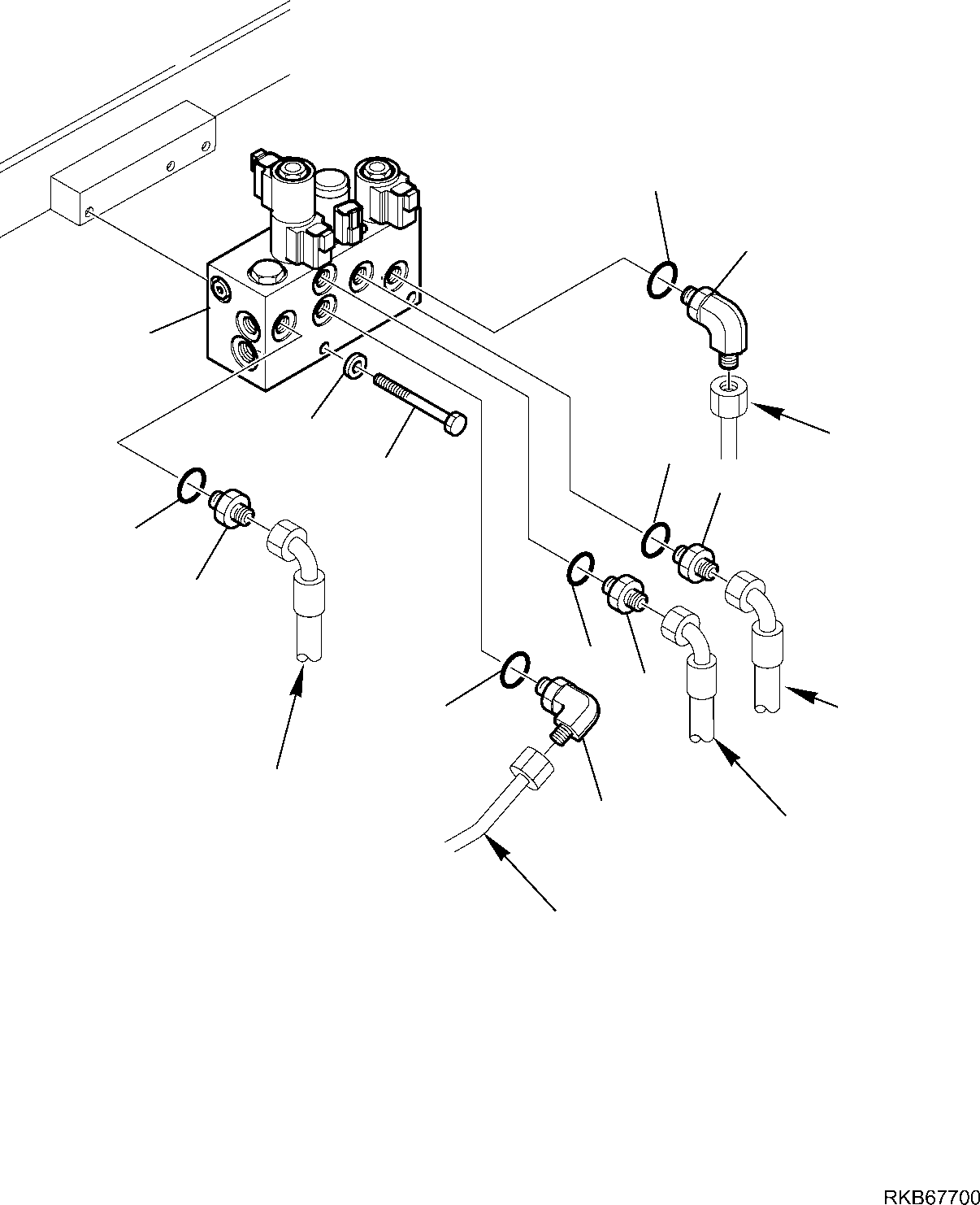 Part 83. SERVOCONTROL FEED UNIT (MECHANICAL CONTROL WITHOUT BUCKET 4 IN 1) (CONNECTING PARTS) [6350]