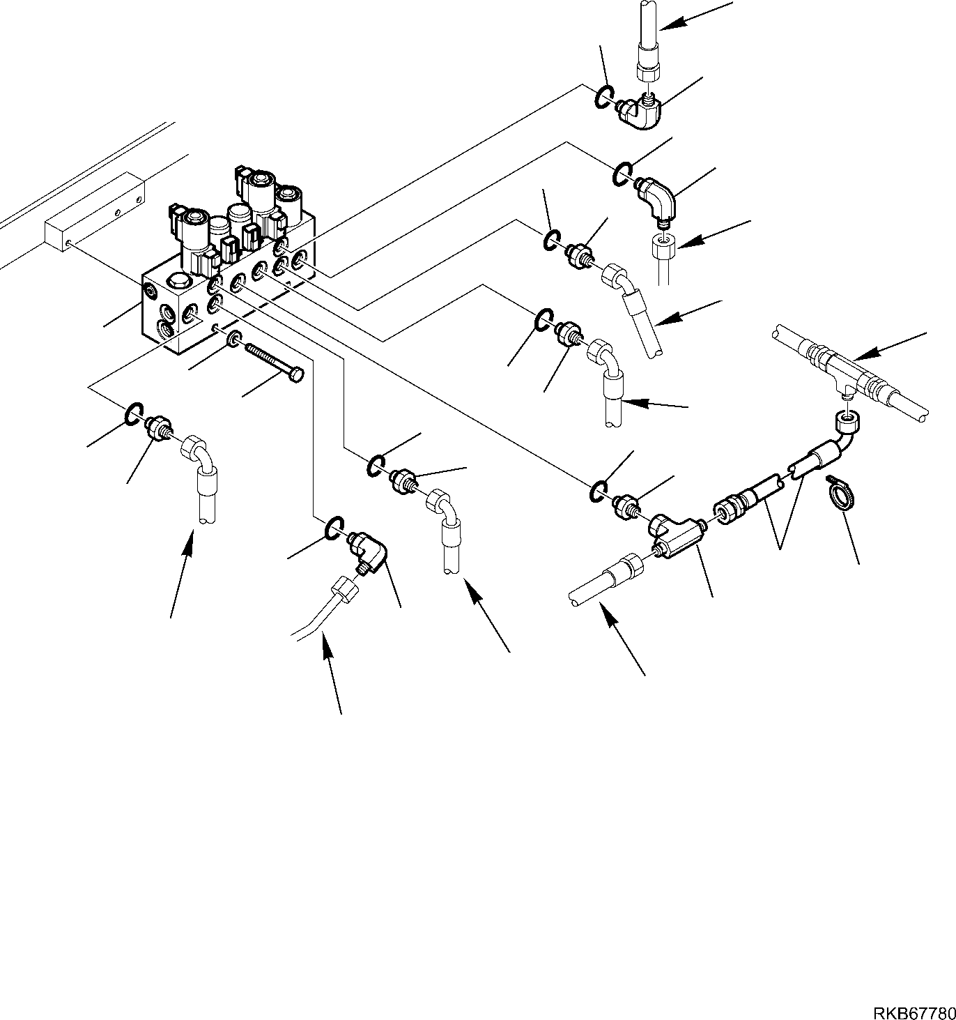 Part 86. SERVOCONTROL FEED UNIT (WITH BUCKET 4 IN 1 AND TELESCOPIC ARM) (CONNECTING PARTS) [6362]