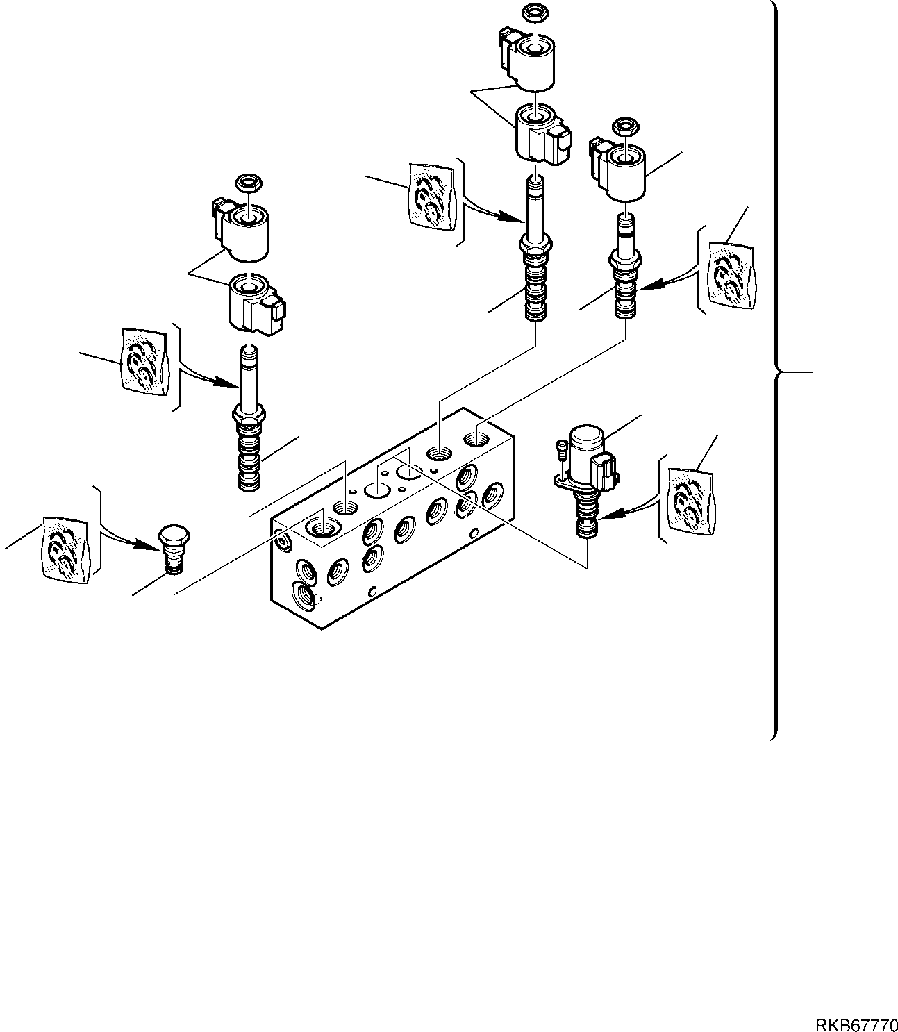 Part 87. SERVOCONTROL FEED UNIT (WITH BUCKET 4 IN 1) (WITH BACKHOE PPC) [6365]