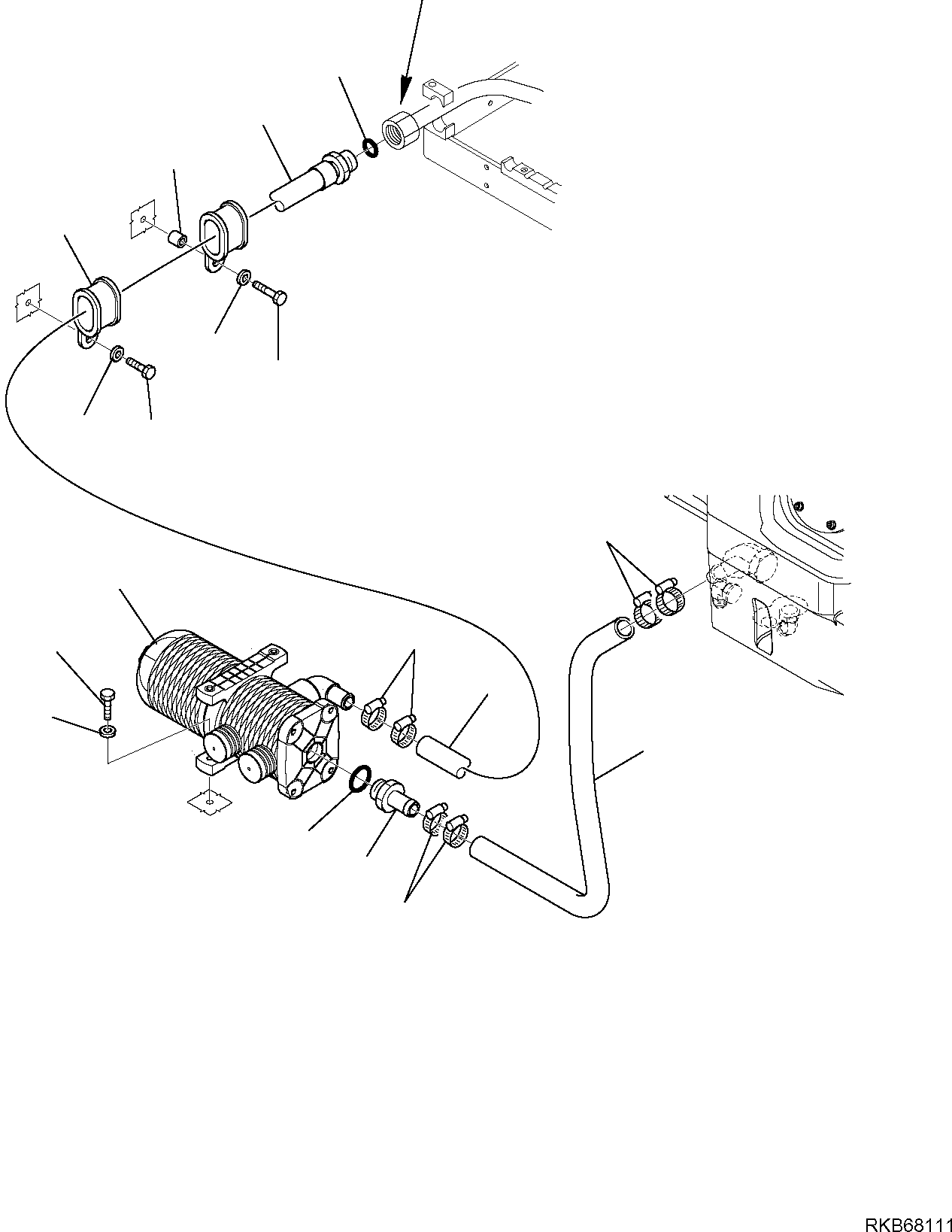 Part 103. HYDRAULIC PIPING (RETURN LINE) (2/5) [6417]