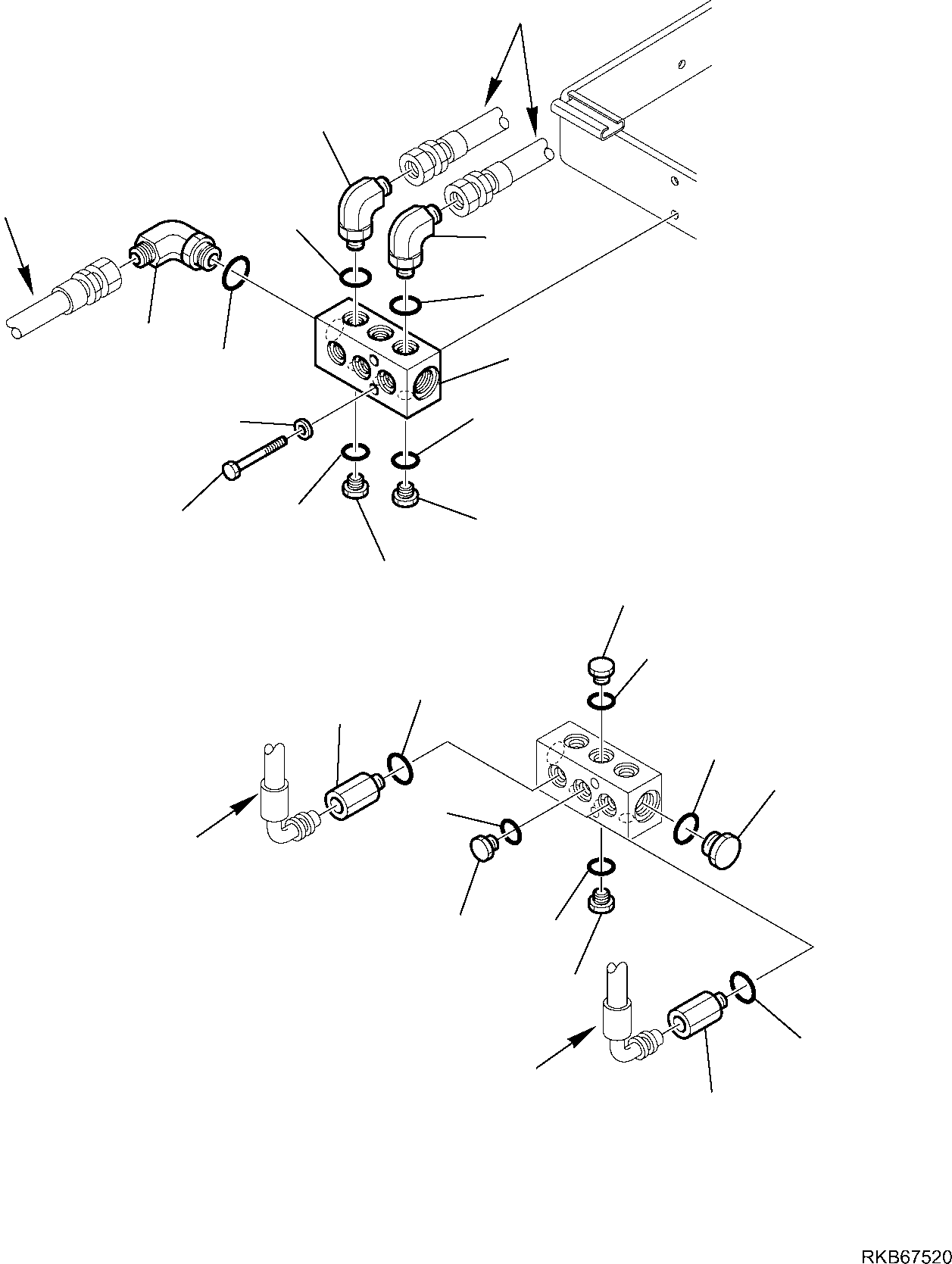 Part 113. HYDRAULIC PIPING (SERVOCONTROL RETURN LINE) (MECHANICAL CONTROL) (3/3) [6447]