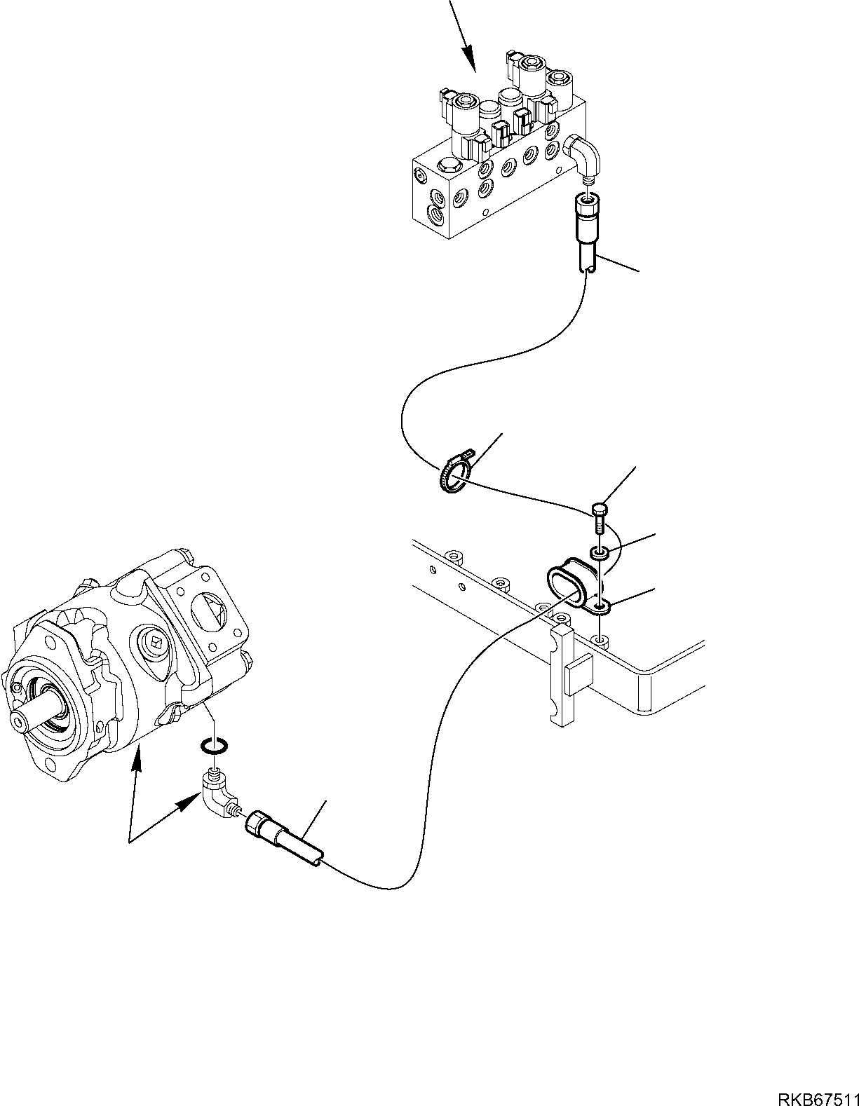 Part 120. HYDRAULIC PIPING (POWER MODE) (WITH BACKHOE PPC) [6465]