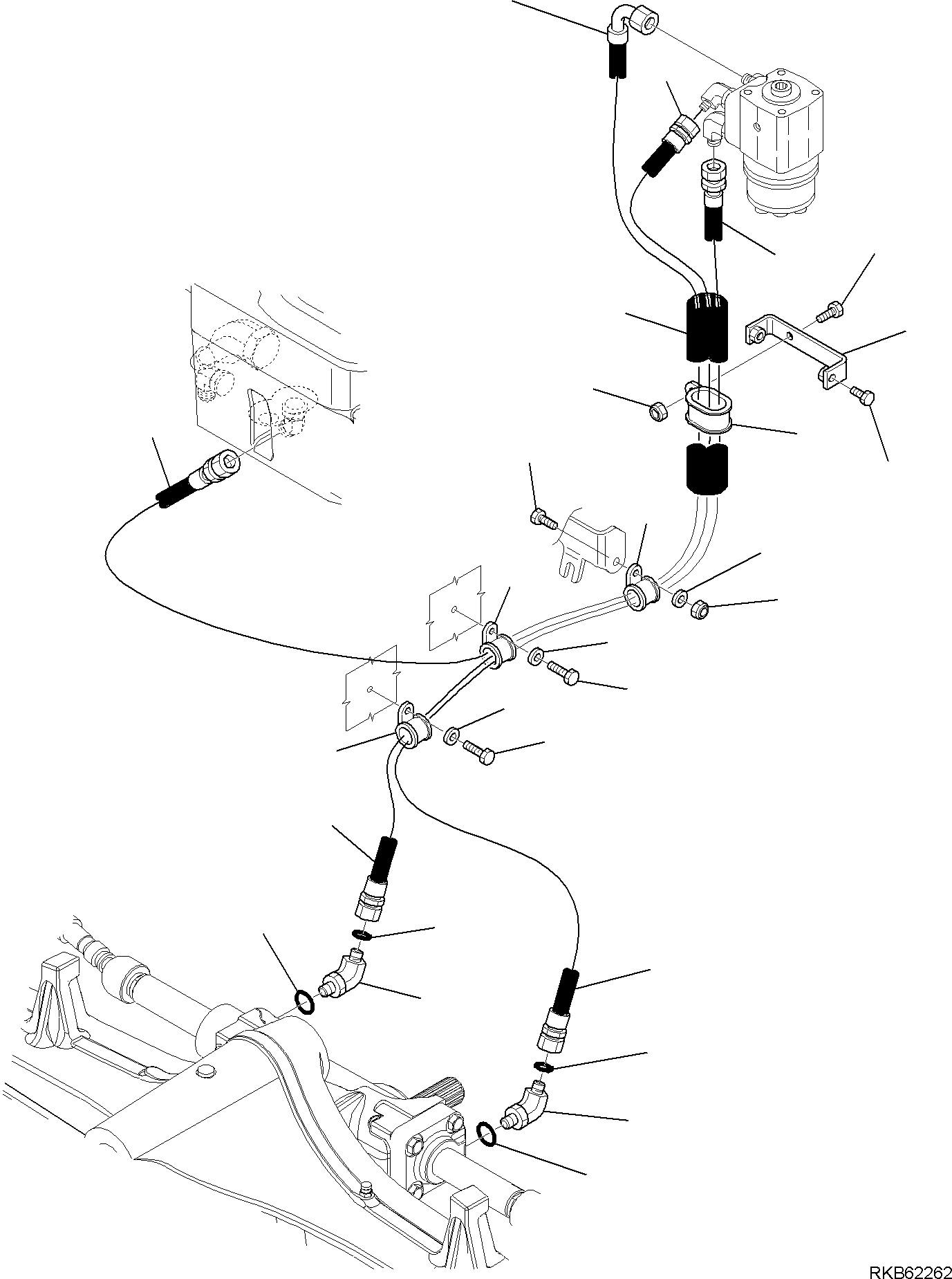 Part 130. HYDRAULIC PIPING (STEERING LINE) (3/3) [6505]