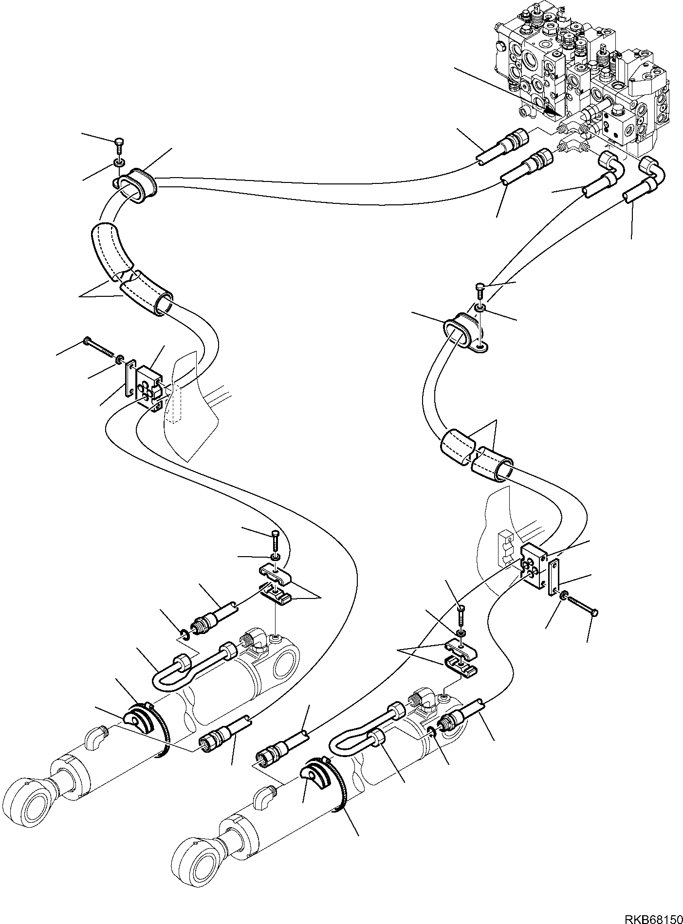 Part 134. HYDRAULIC PIPING (SHOVEL LIFTING CYLINDER LINE) [6600]