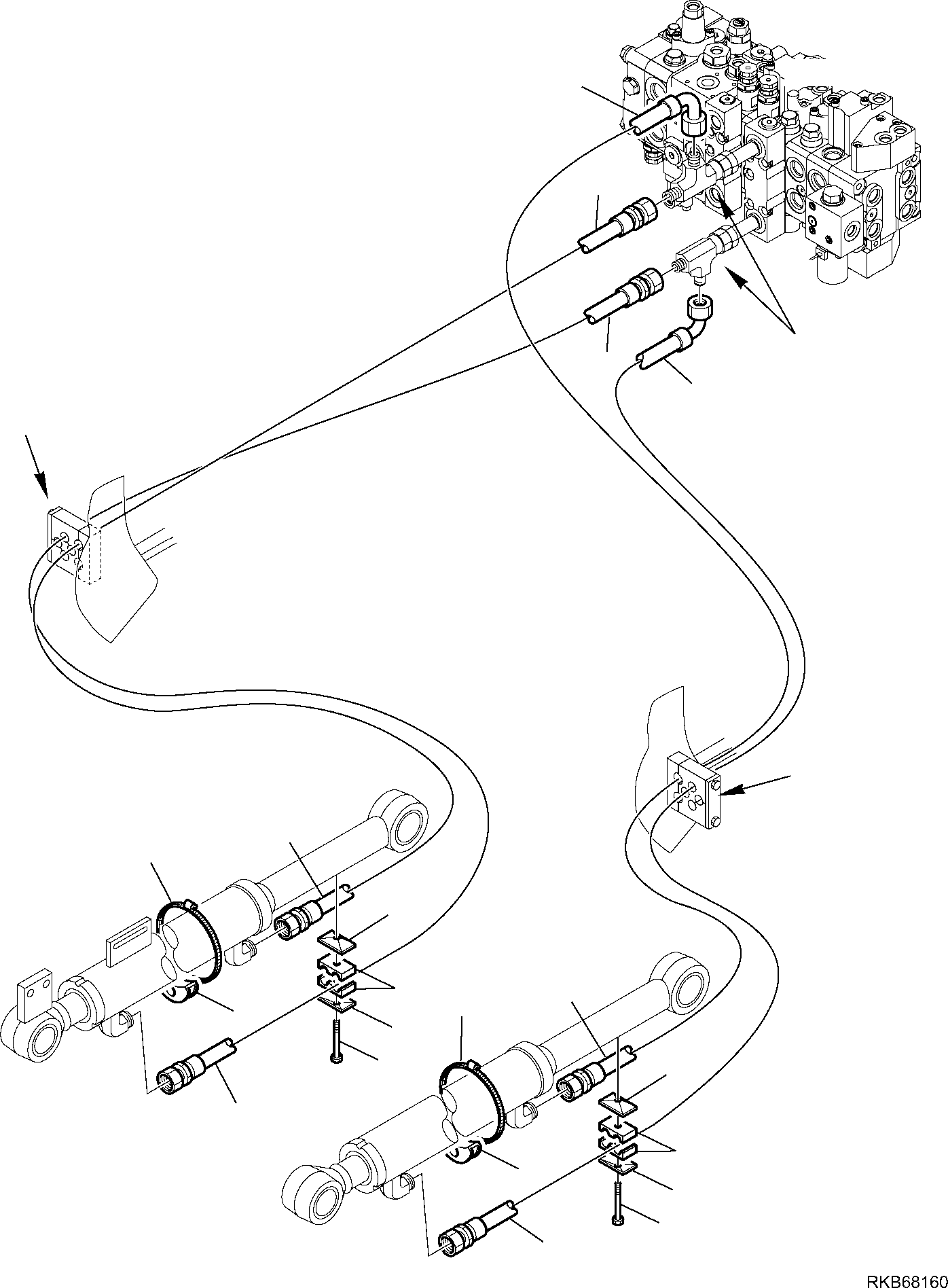 Part 137. HYDRAULIC PIPING (SHOVEL TIPPING CYLINDER) [6610]