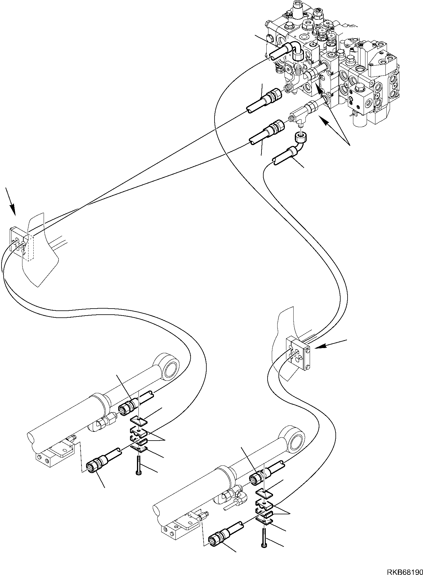 Part 138. HYDRAULIC PIPING (SHOVEL TIPPING CYLINDER) (SAFETY VALVE) (1/2) [6615]