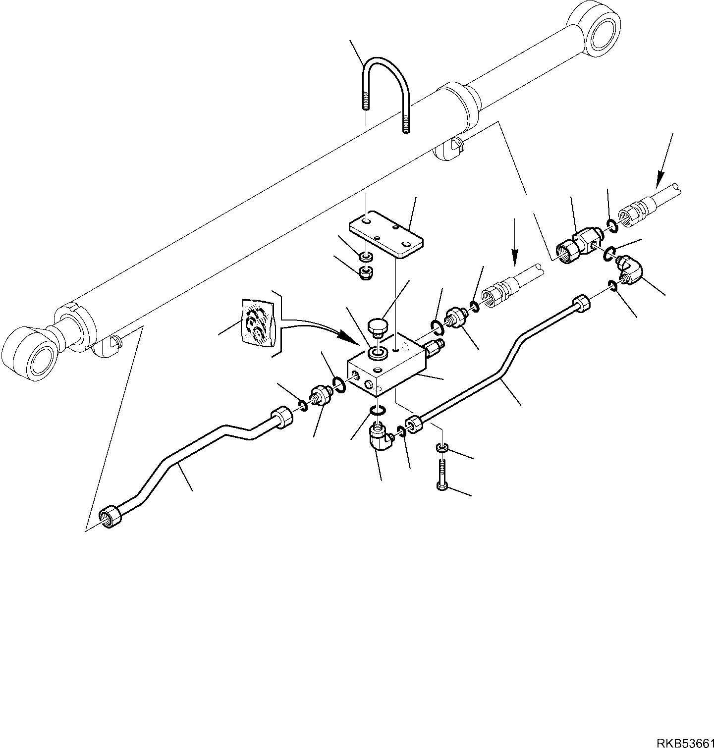 Part 139. HYDRAULIC PIPING (SHOVEL TIPPING CYLINDER) (SAFETY VALVE) (2/2) [6617]