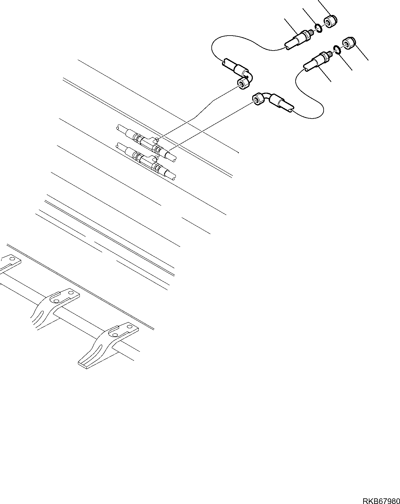 Part 144. HYDRAULIC PIPING (BUCKET 4 IN 1 CYLINDER LINE) (3/3) [6640]