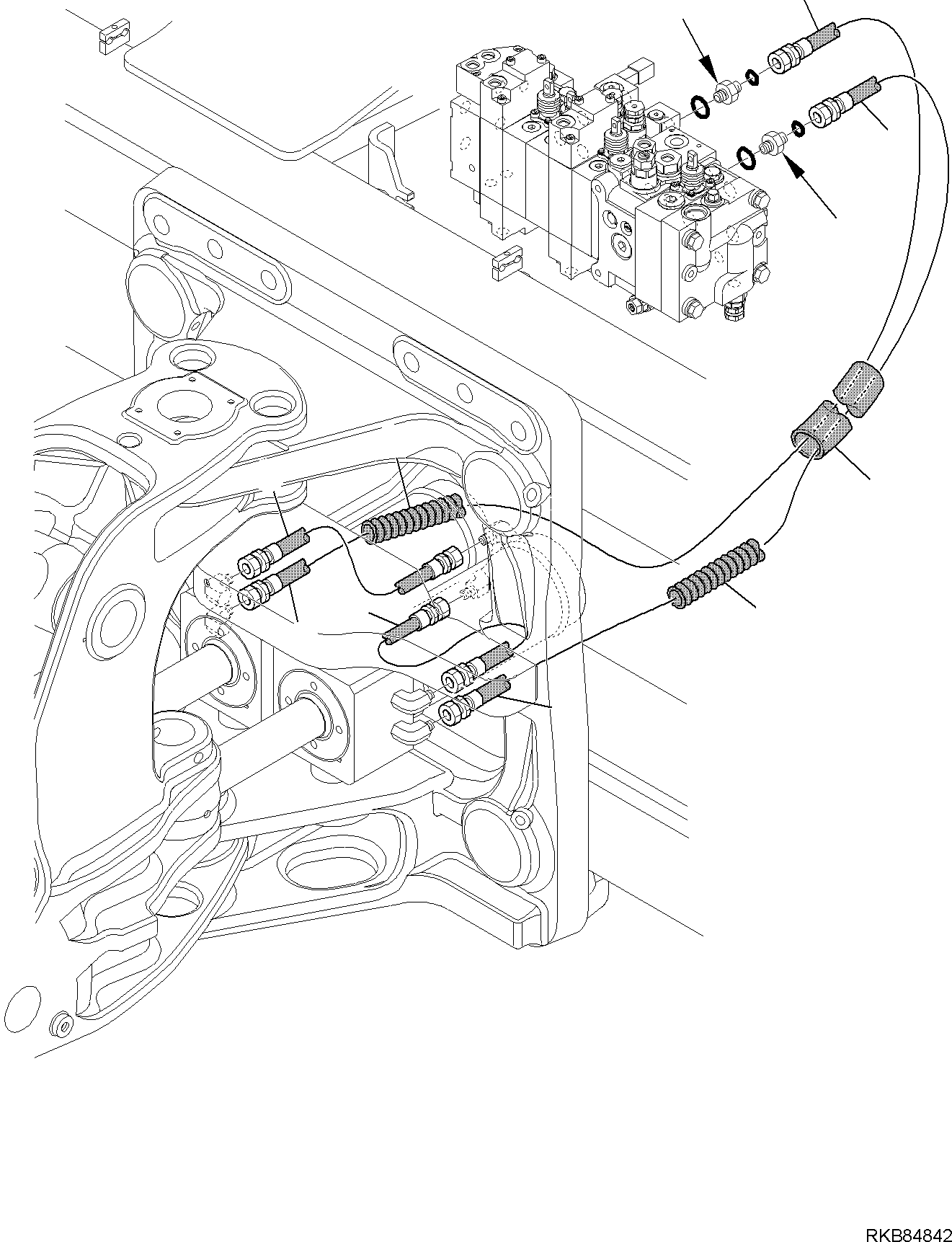 Part 148. HYDRAULIC PIPING (BOOM SWING CYLINDER LINE) [6701]