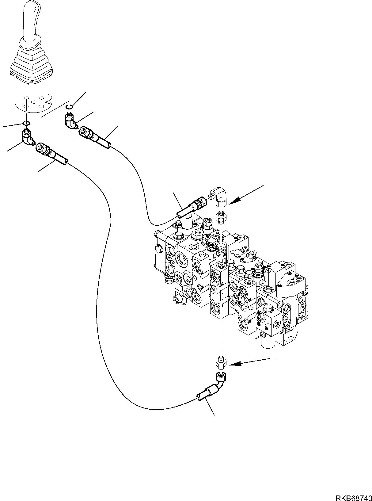 Part 149. HYDRAULIC PIPING (SERVOCONTROL LINE) (BOOM SWING CYLINDER LINE) [6705]