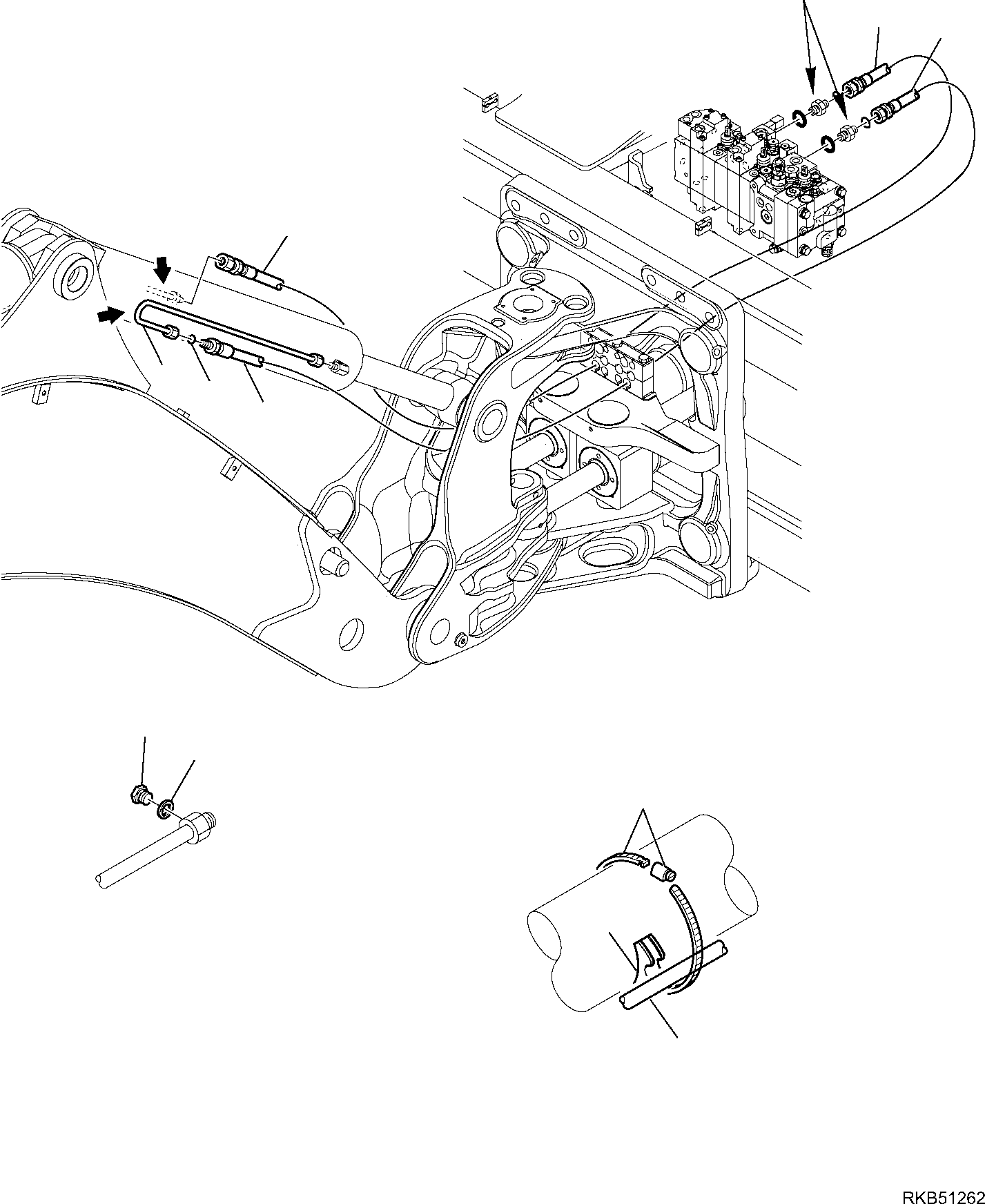 Part 153. HYDRAULIC PIPING (BOOM CYLINDER LINE) [6720]