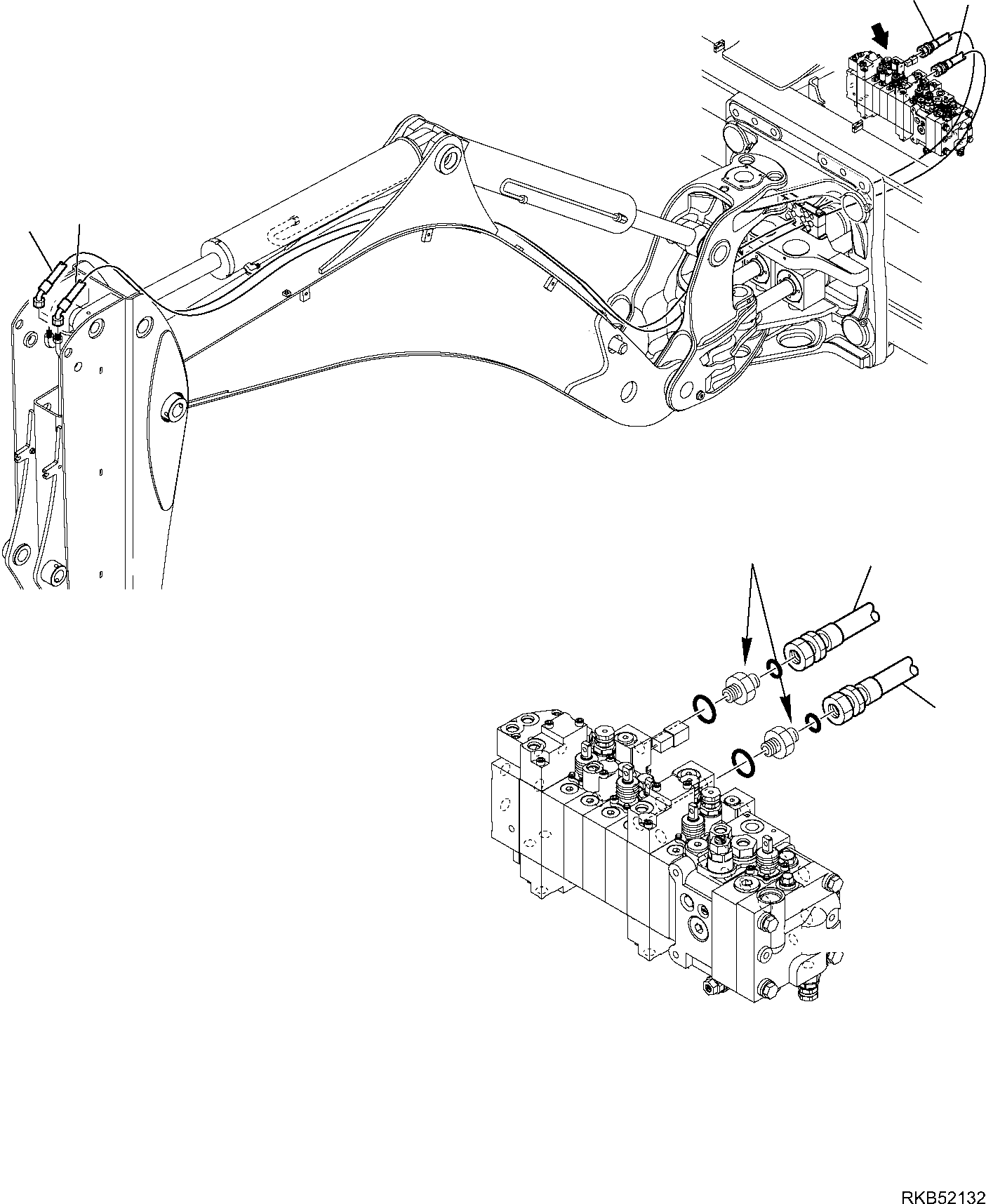 Part 172. HYDRAULIC PIPING (TELESCOPIC ARM LINE) [6760]