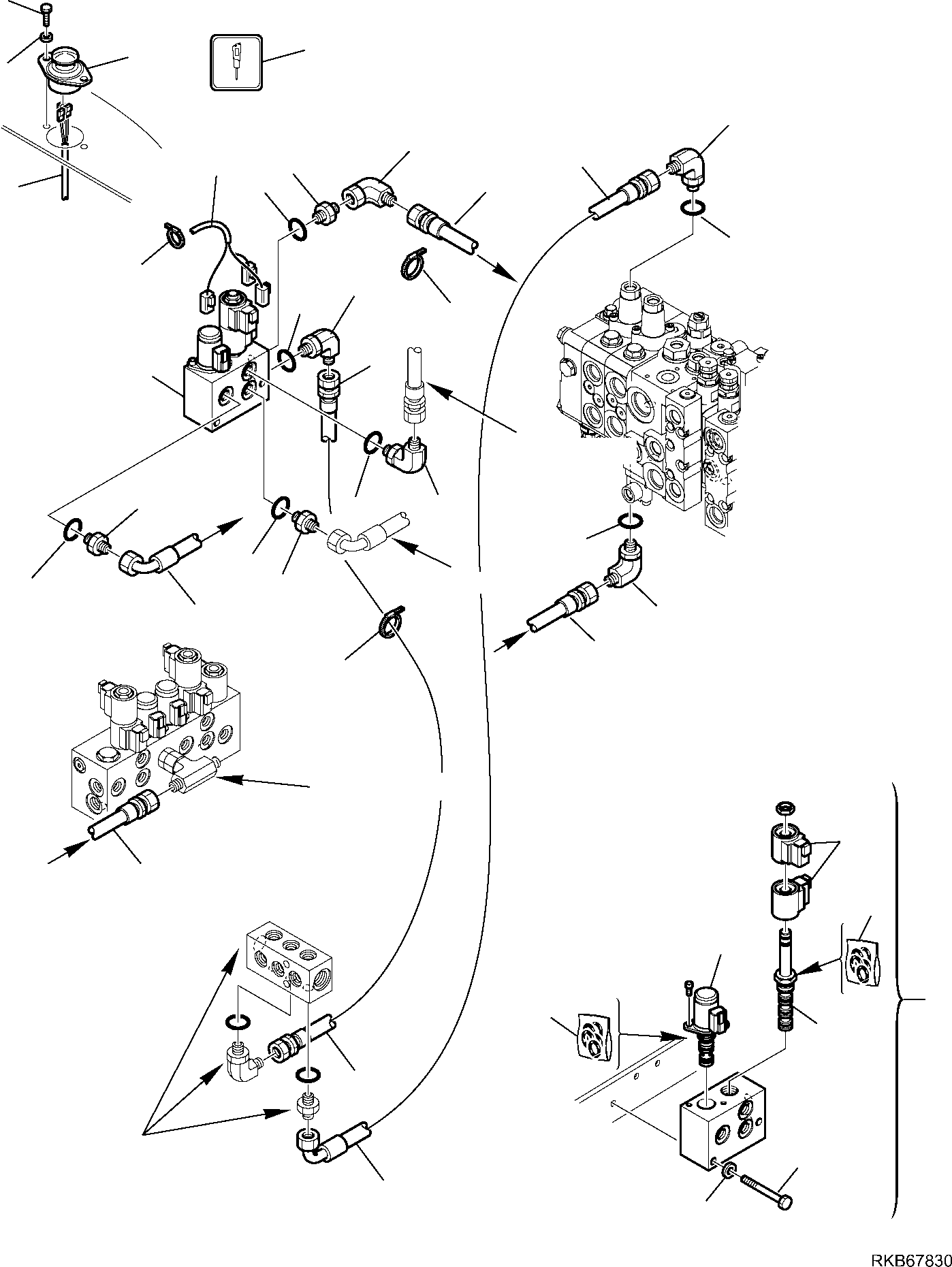 Part 184. HYDRAULIC PIPING (SERVOCONTROL LINE) (HAMMER LINE) (WITH TELESCOPIC ARM) [6785]