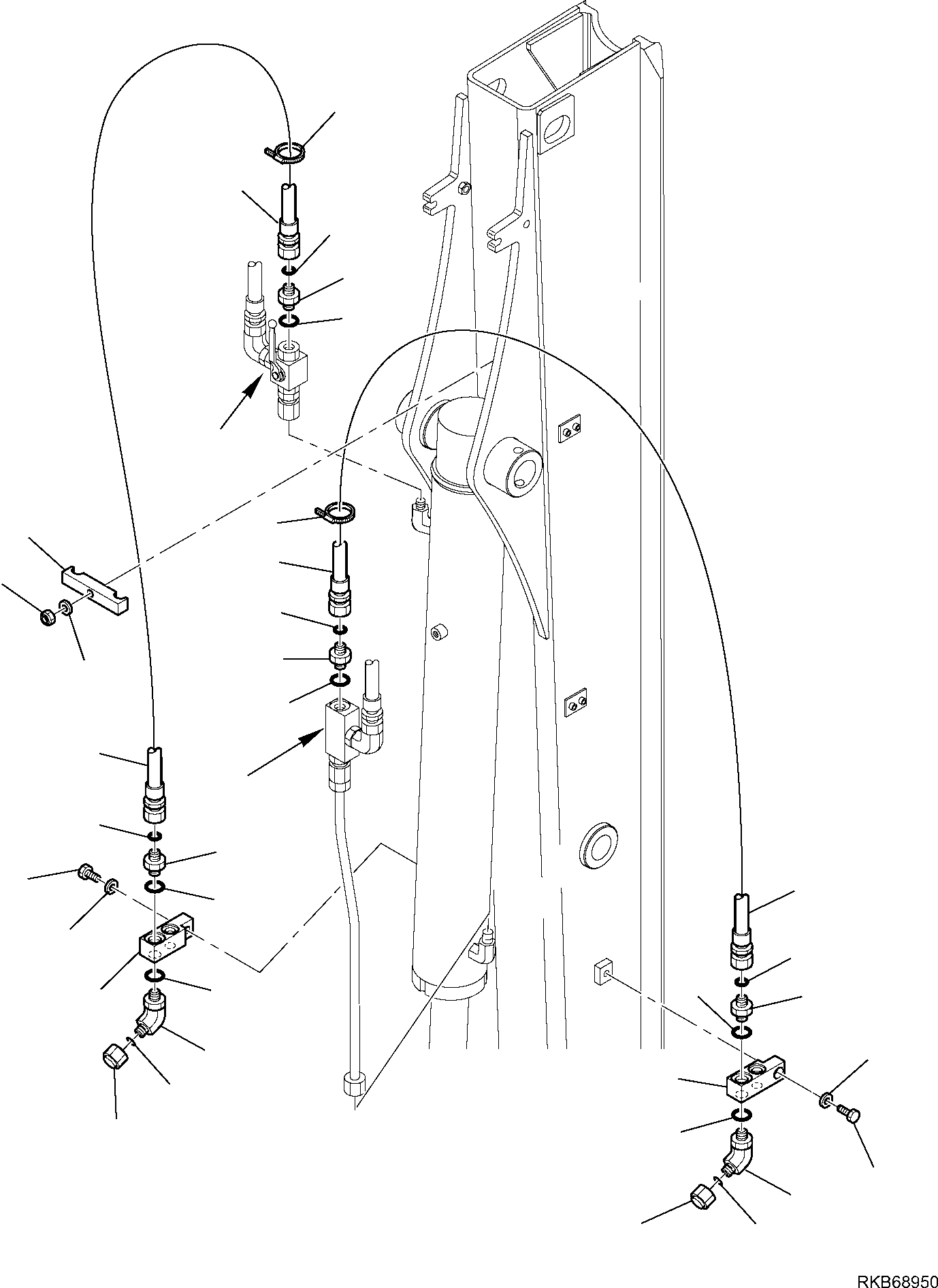 Part 204. HYDRAULIC PIPING (CUTTING AND ROTATING BUCKET) (3/3) [6920]