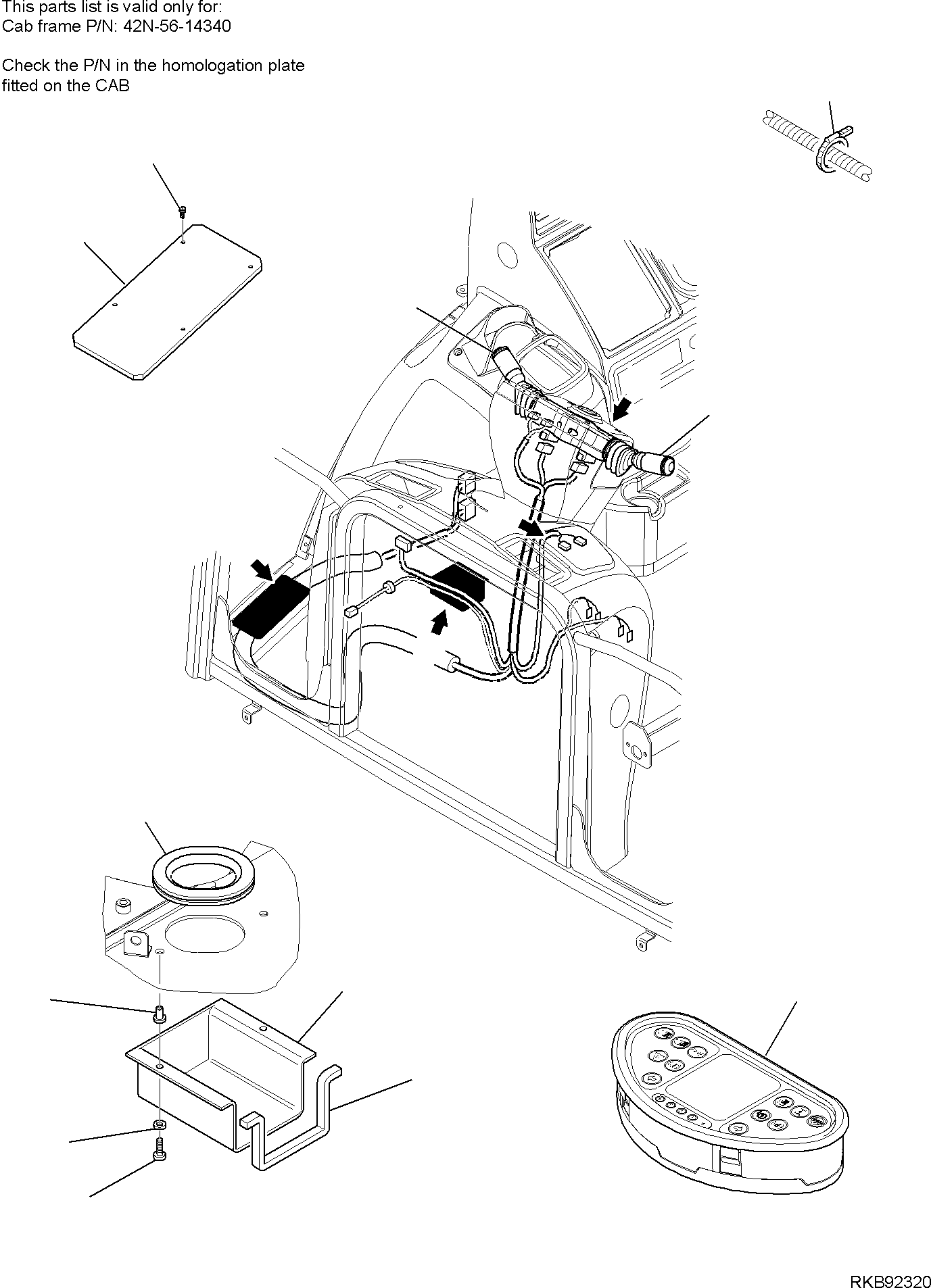 Part 61. ELECTRICAL SYSTEM (CAB) (WITH BACKHOE SERVOCONTROL) (2/5) [1536]