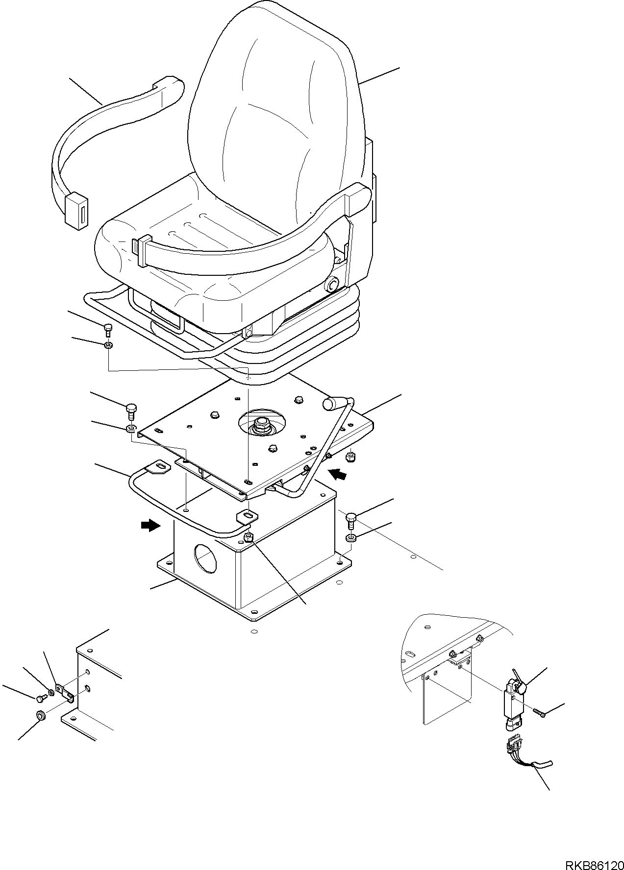 Part 46. OPERATOR'S SEAT (KAB SEATING MODEL 301) (1/2) [5700]