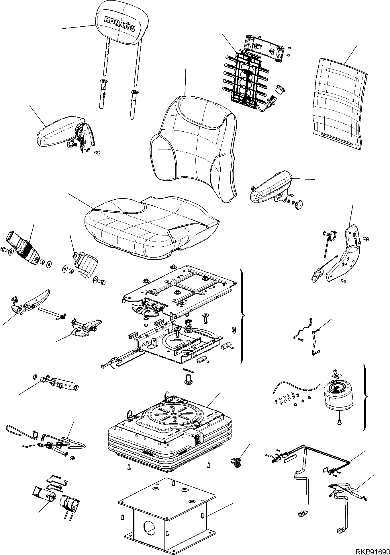 Part 55. OPERATOR'S SEAT (SEARS SEATING) (WITH AIR SUSPENSION) (2/2) [5740]