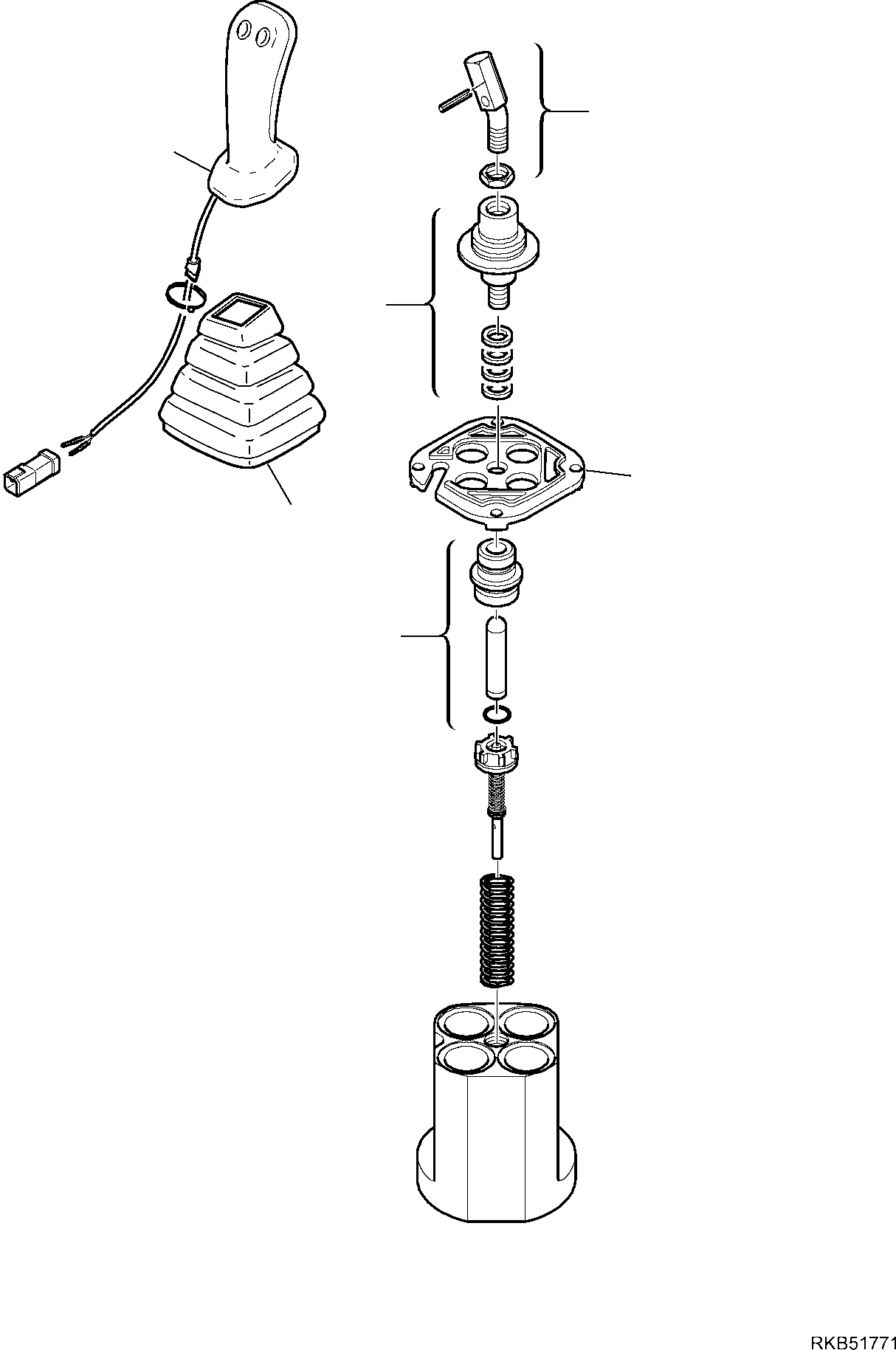 Part 84. BACKHOE PPC VALVE, L.H. (WITH TWO SWITCHES) [6325]