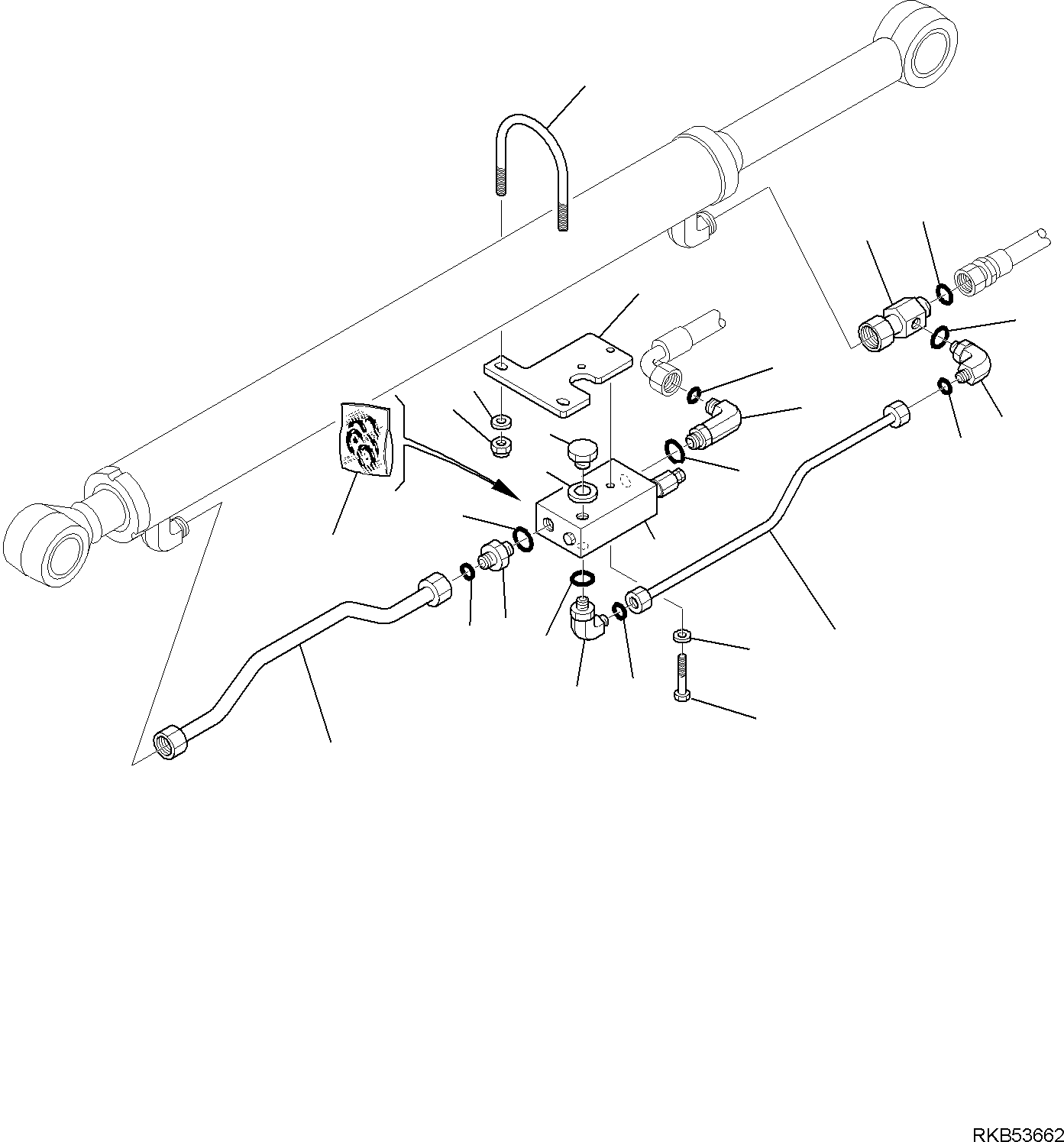 Part 156. HYDRAULIC PIPING (SHOVEL TIPPING CYLINDER) (SAFETY VALVE) (2/2) [6618]