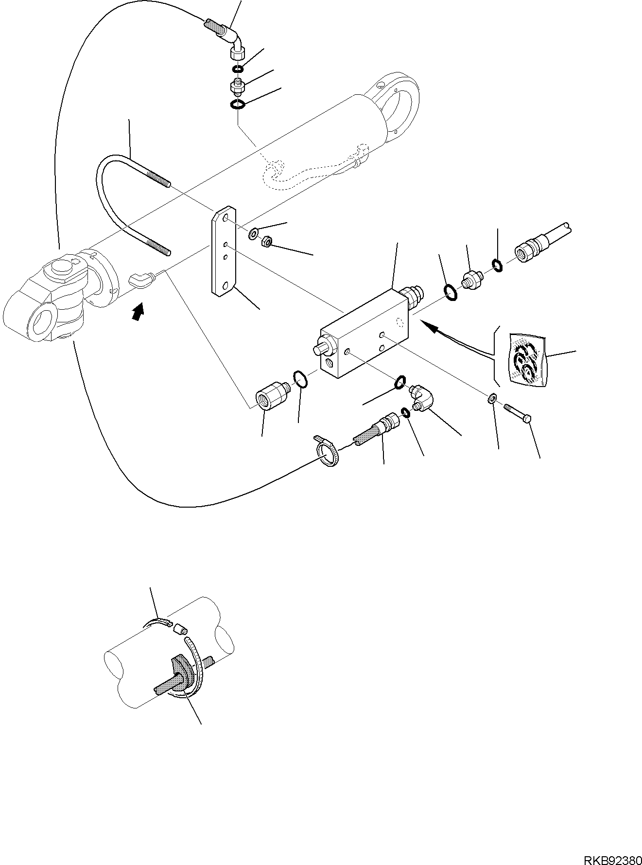 Part 188. HYDRAULIC PIPING (ARM LINE) (SAFETY VALVE) (WITH SIDE DIGGING BOOM) (2/2) [6742]