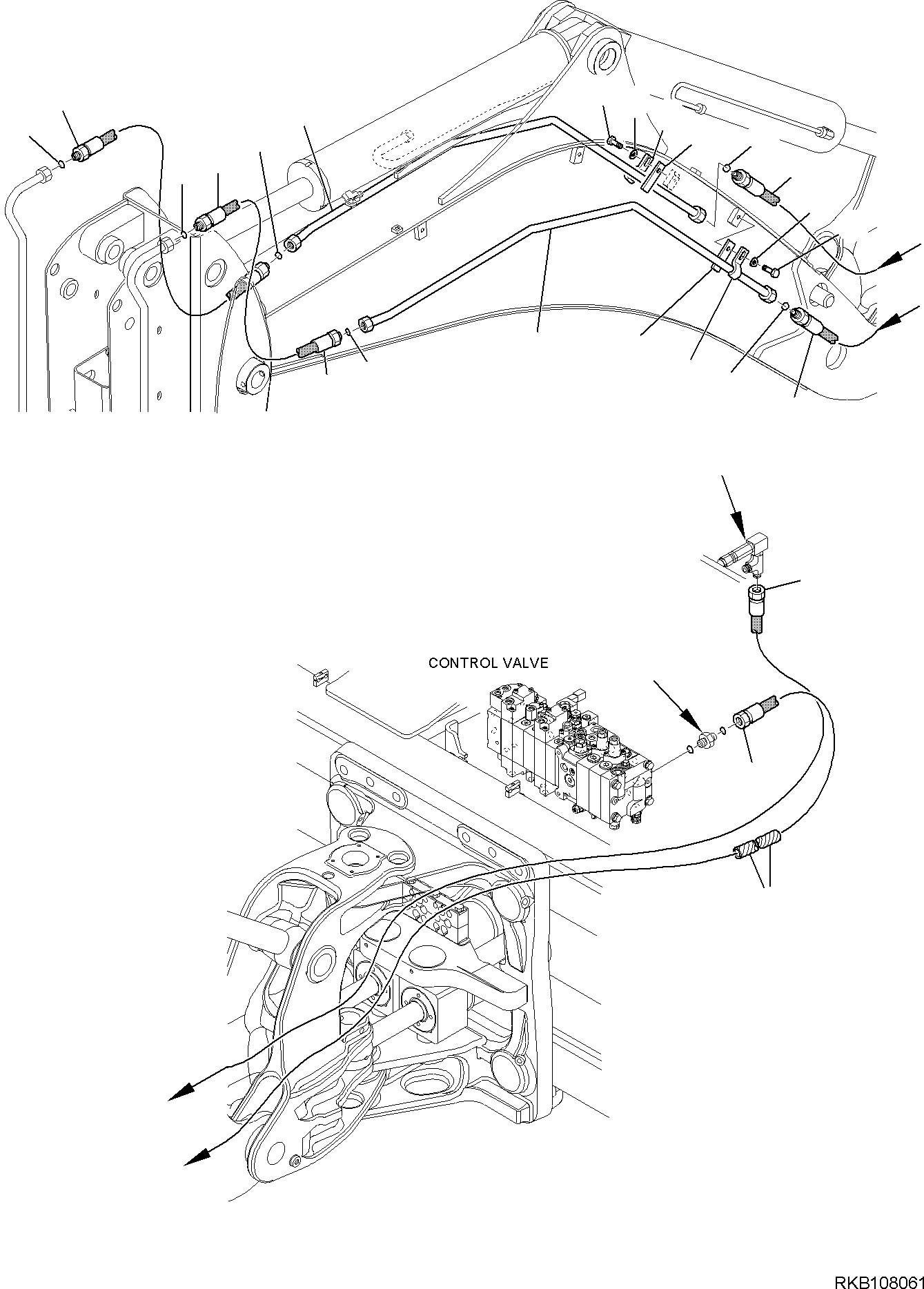 Part 101. HYDRAULIC PIPING (HAMMER LINE) (WITH TELESCOPIC ARM) (1/2) [6780]