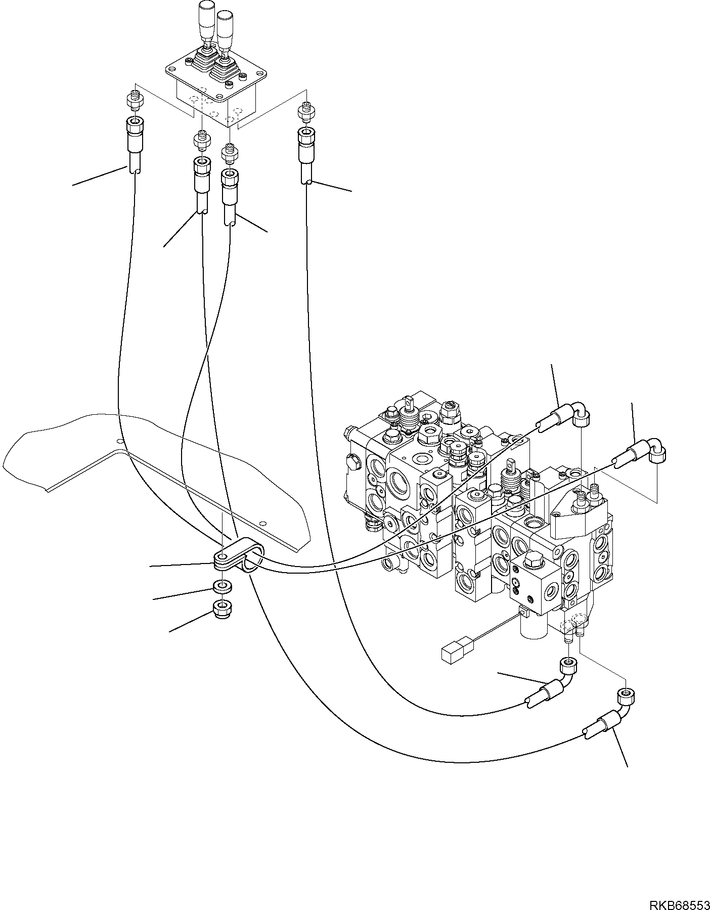 Part 53. HYDRAULIC PIPING (OUTRIGGER CYLINDER LINE) [6495]