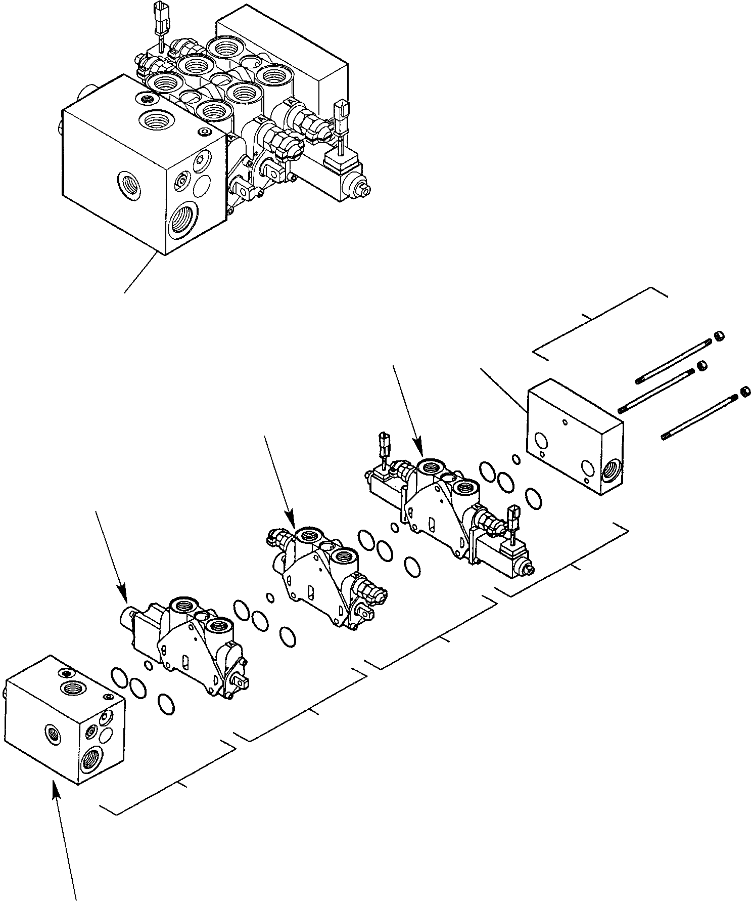 Part 10. SHOVEL CONTROL VALVE (FOR BUCKET 4 IN 1) (1/5) [6210]