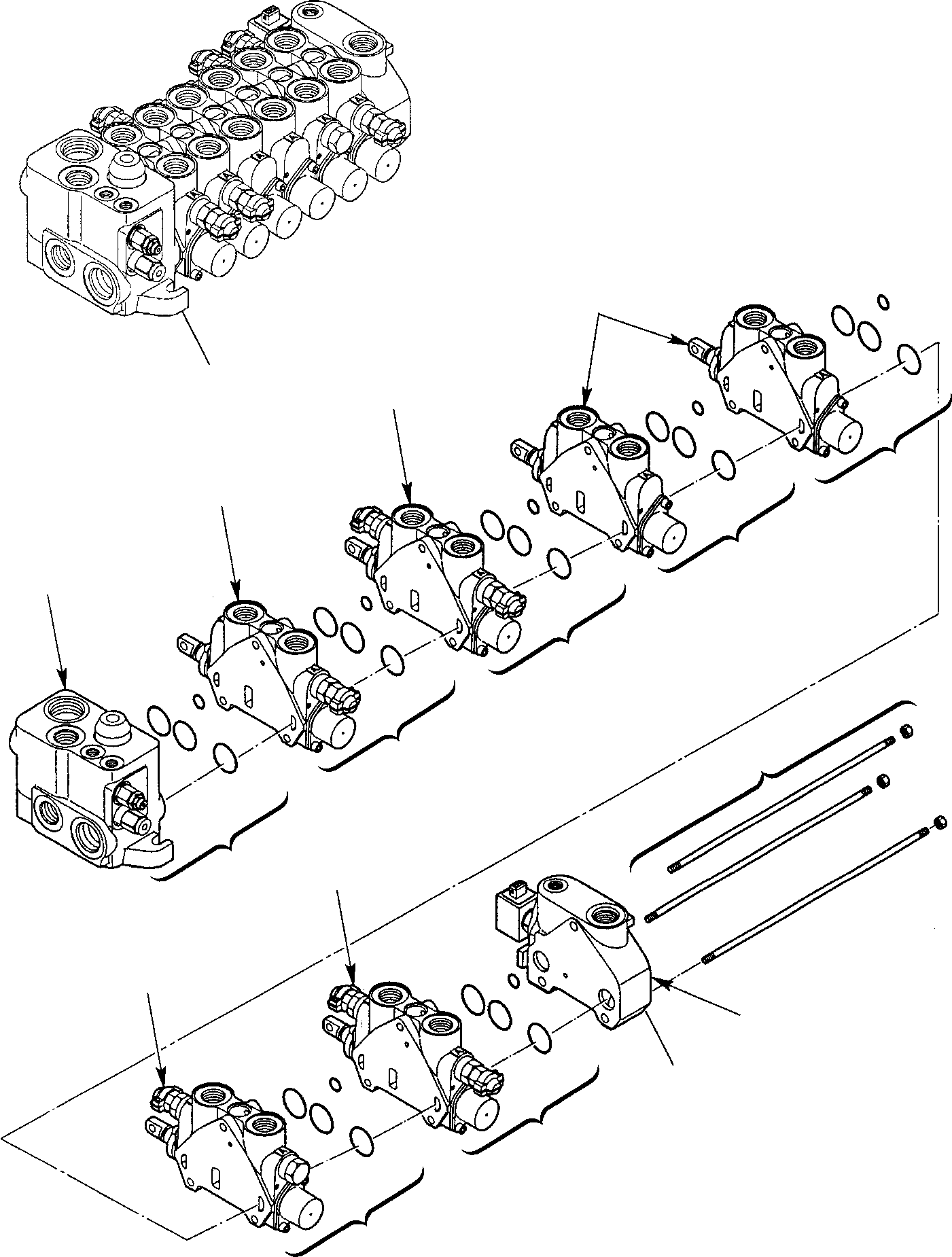 Part 18. BACKHOE CONTROL VALVE (1/8) [6251]