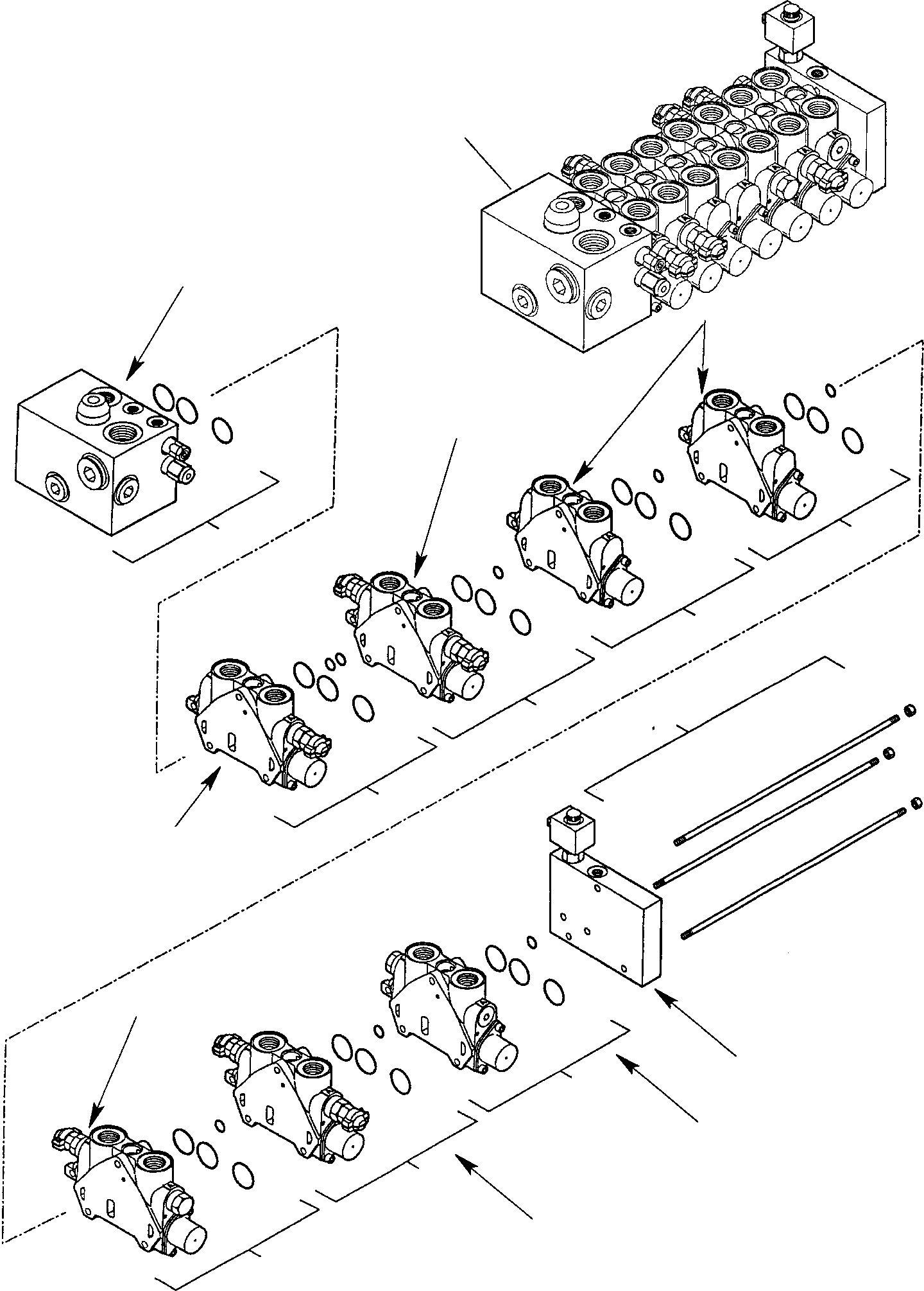 Part 30. CONTROL VALVE (7 SECTIONS) (FOR JIG ARM) [6275]