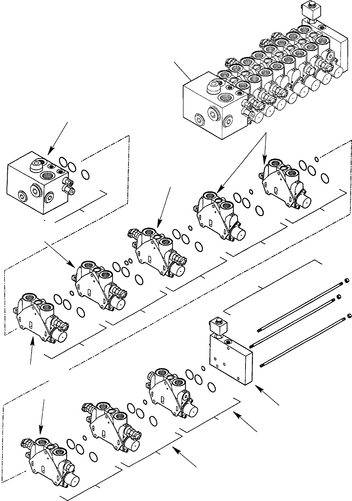 Part 34. BACKHOE CONTROL VALVE (8 SECTIONS) (1/3) [6285]