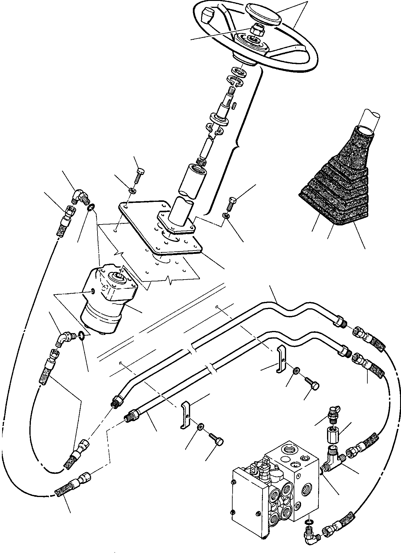 Part 42. HYDRAULIC PIPING (STEERING LINE) (1/2) [6550]