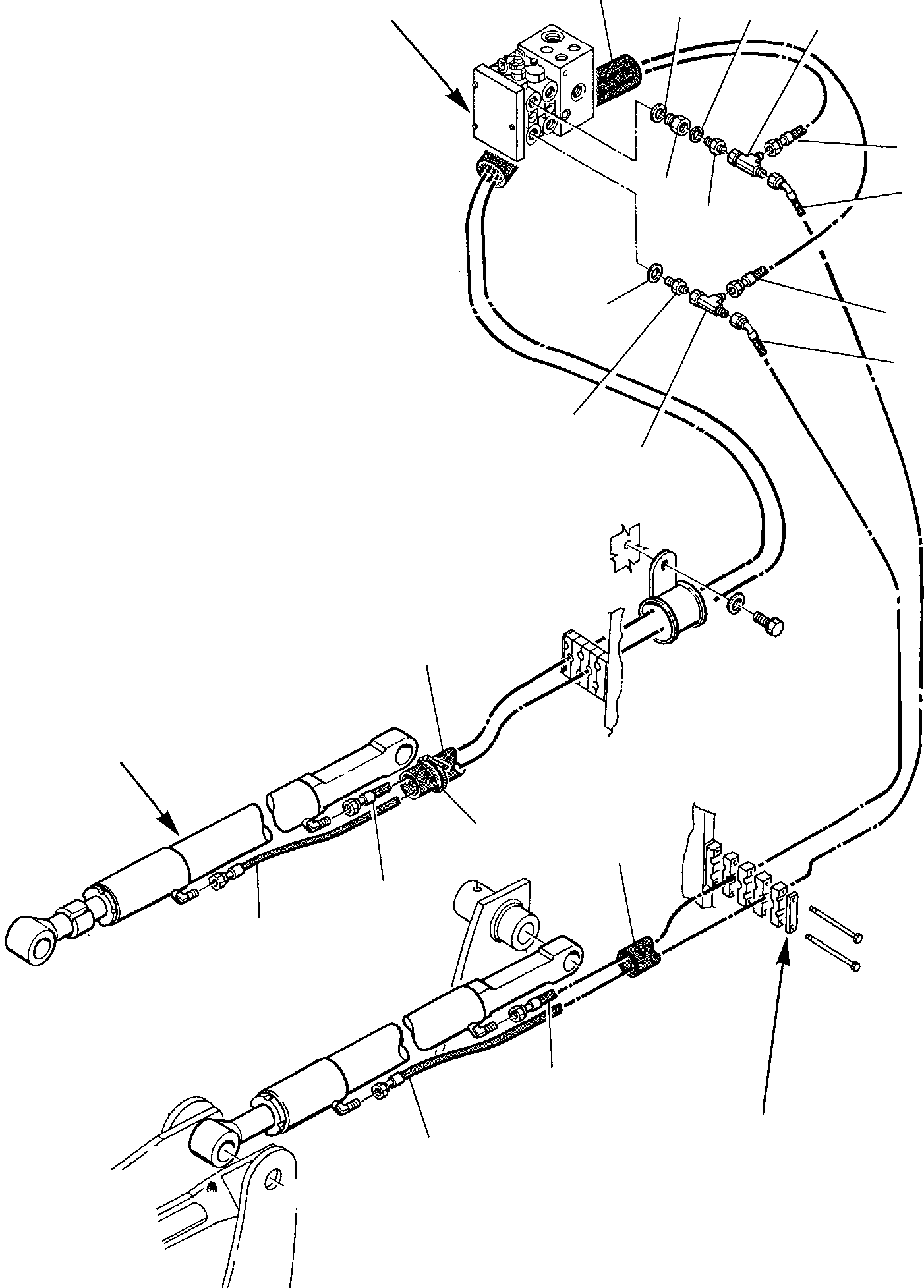 Part 48. HYDRAULIC PIPING (SHOVEL TIPPING CYLINDER LINE) (1/2) [6620]