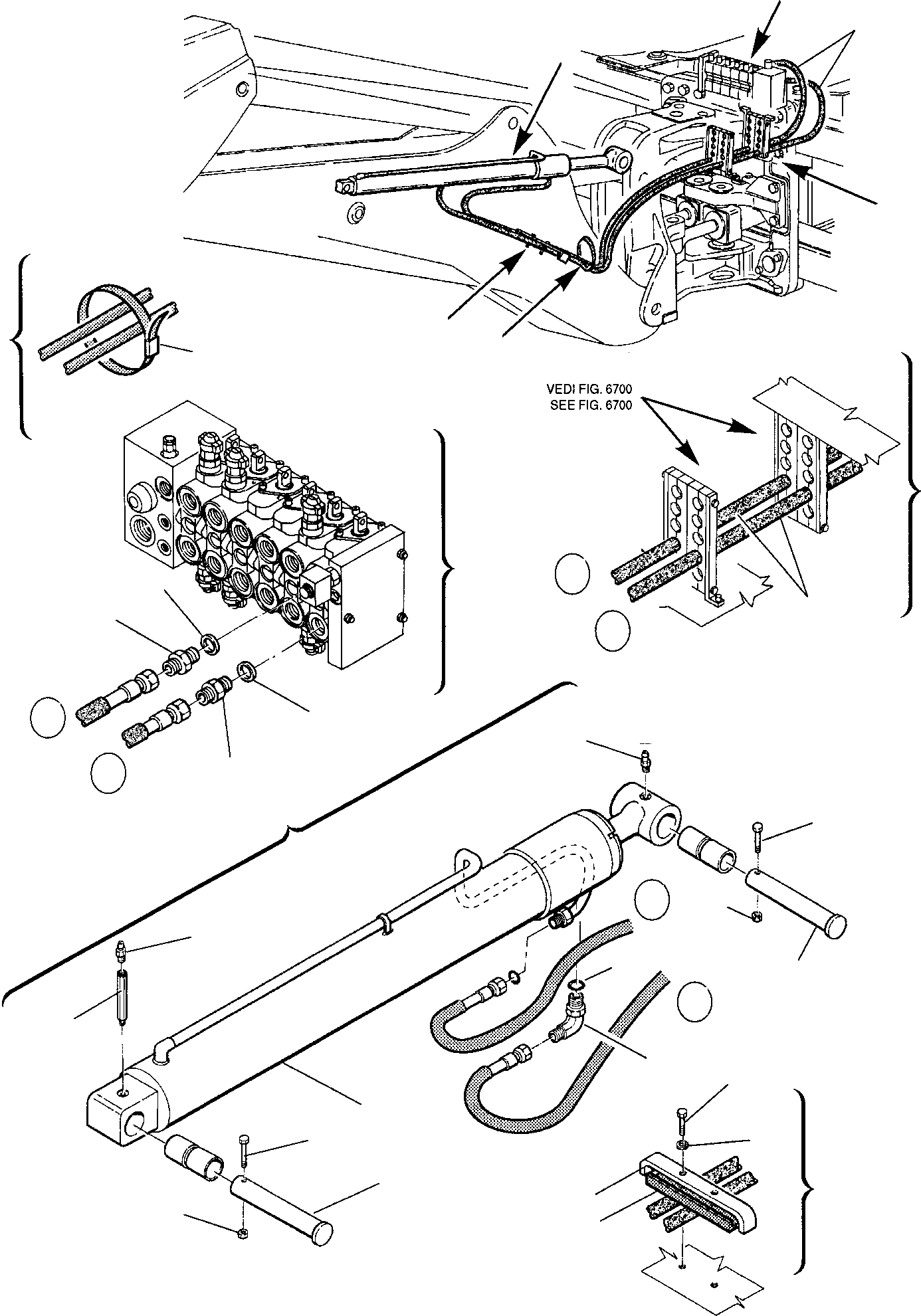 Part 55. HYDRAULIC PIPING (BOOM CYLINDER LINE) [6720]