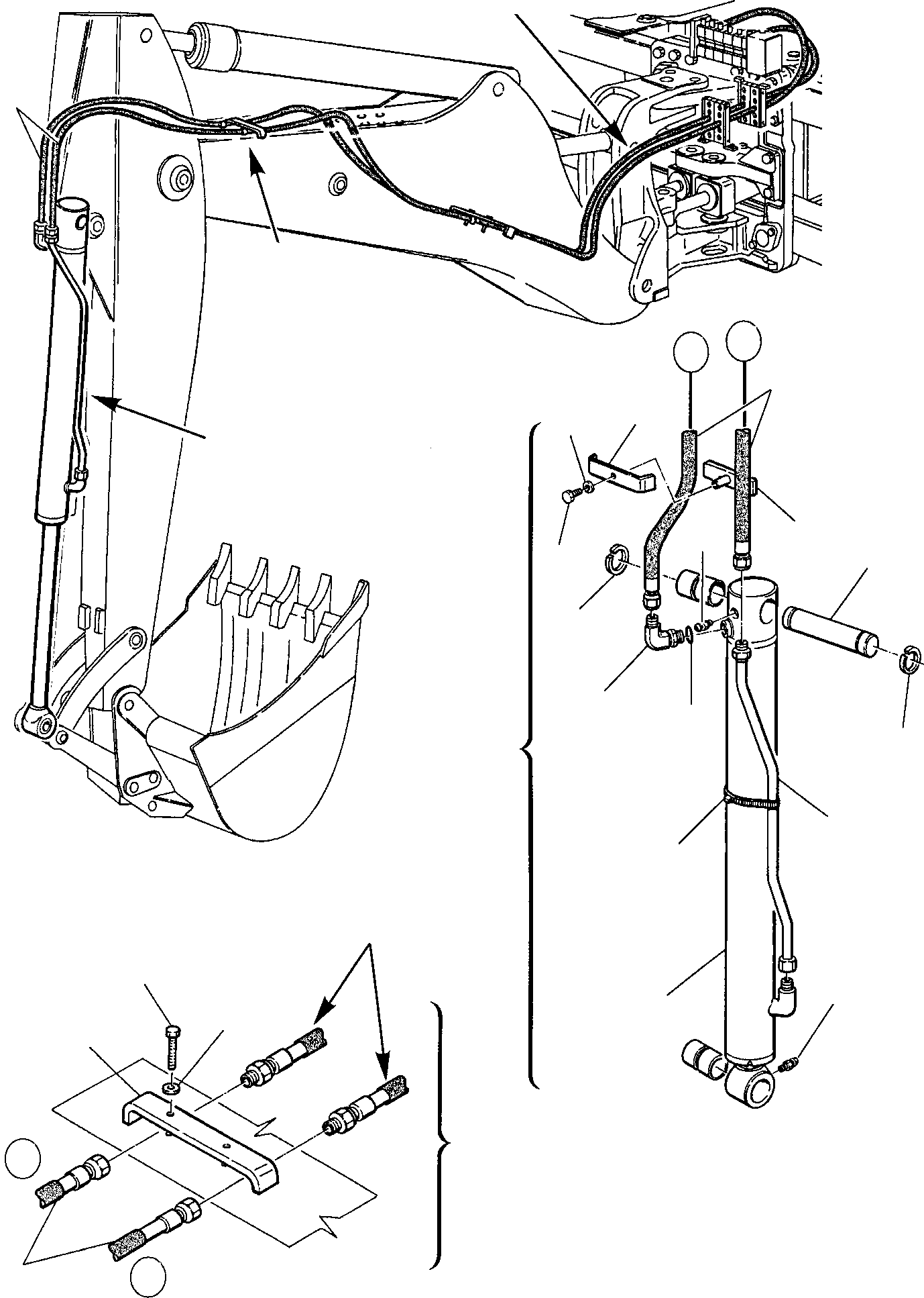 Part 60. HYDRAULIC PIPING (BUCKET CYLINDER LINE) (2/2) [6750]