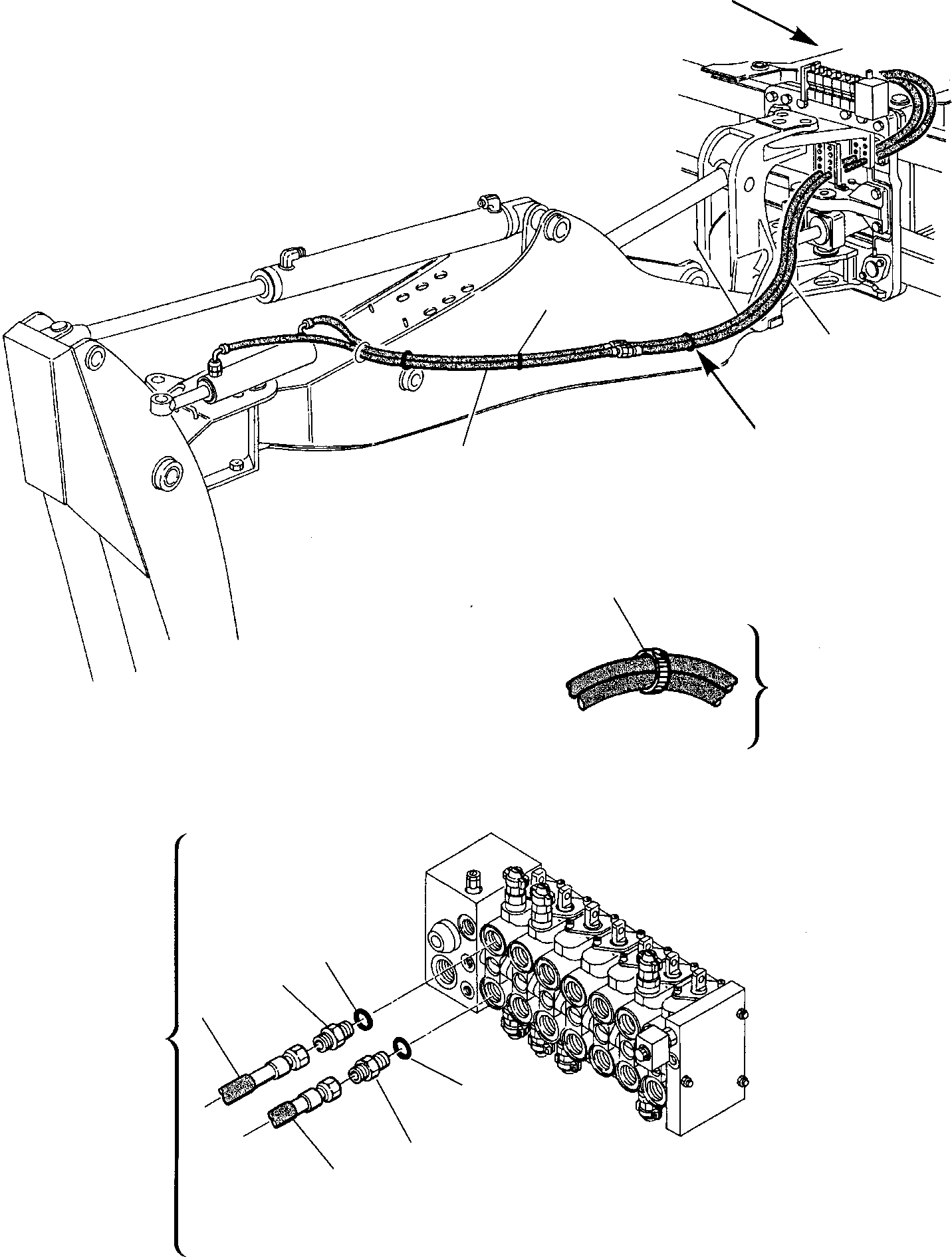 Part 65. HYDRAULIC PIPING (SIDE DIGGING BOOM CYLINDER LINE) [6810]